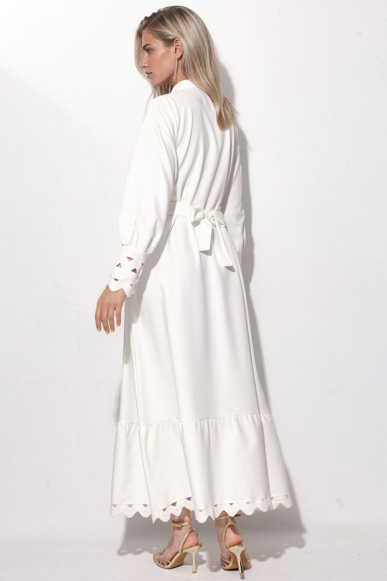 MSN Belted A-line Maxi Dress 3