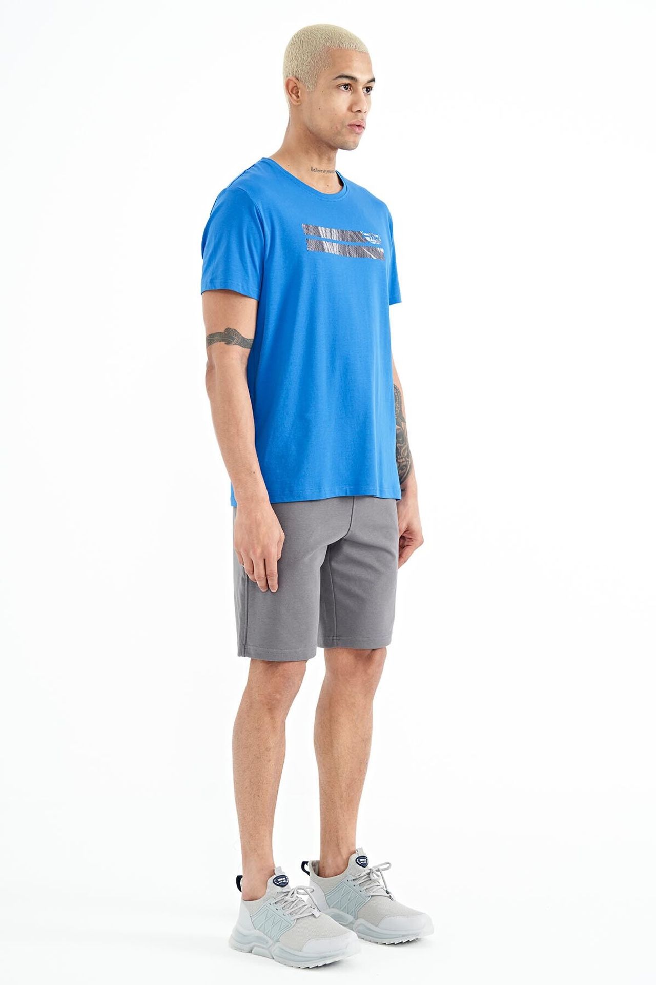 TOMMY Men's Printed Fleece Sweat Shorts 6