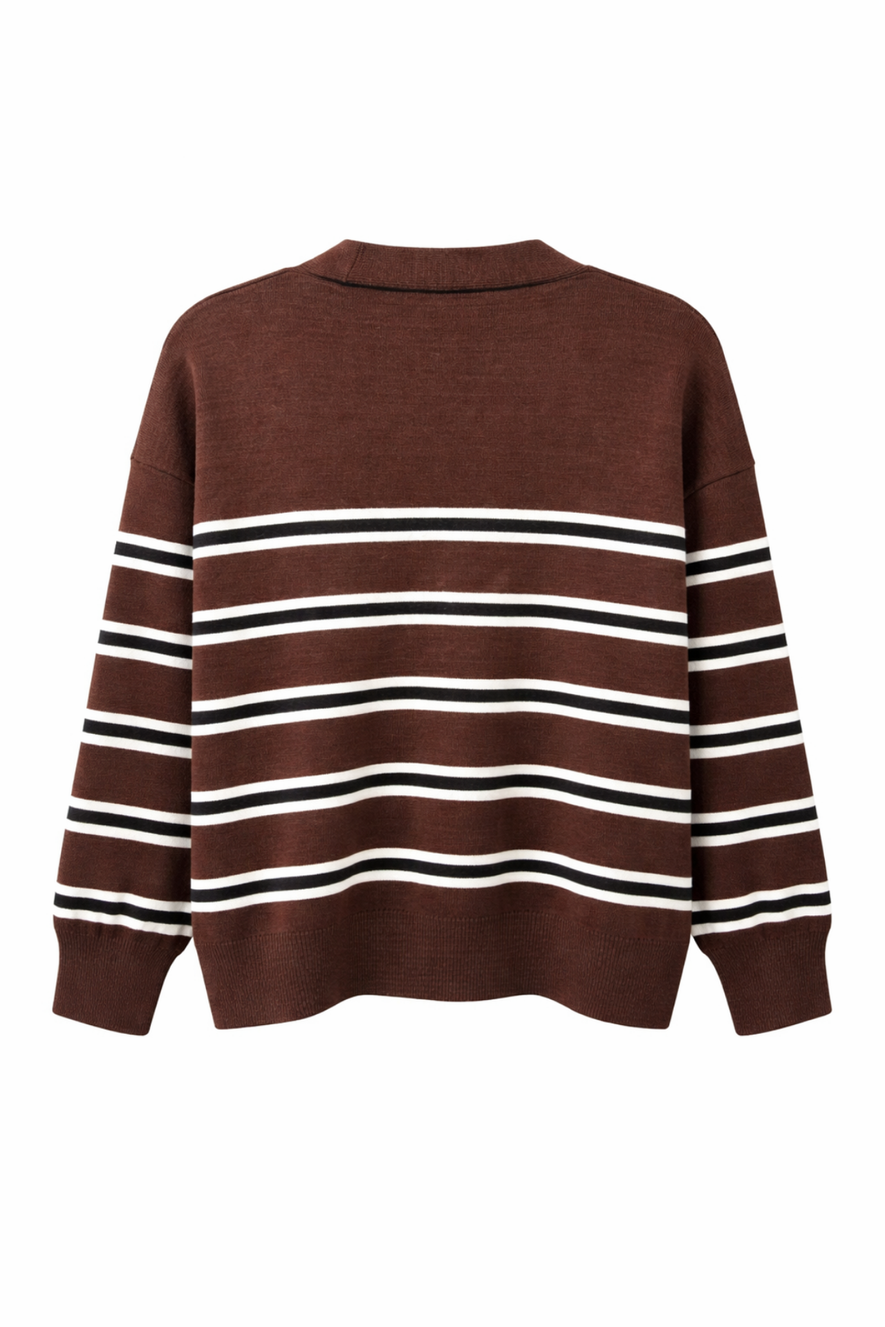 MIXRAY Women's Striped V-Neck Cardigan 3