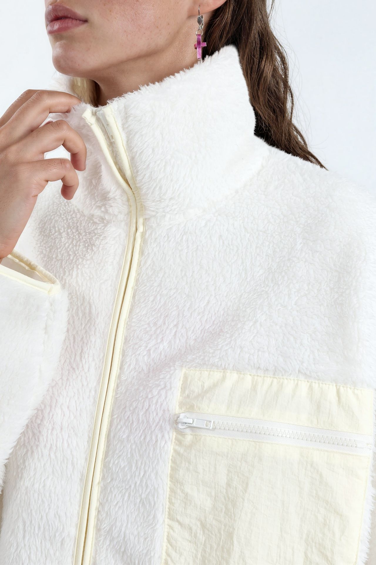 BDART Pocket Detailed Oversized Plush Coat 4
