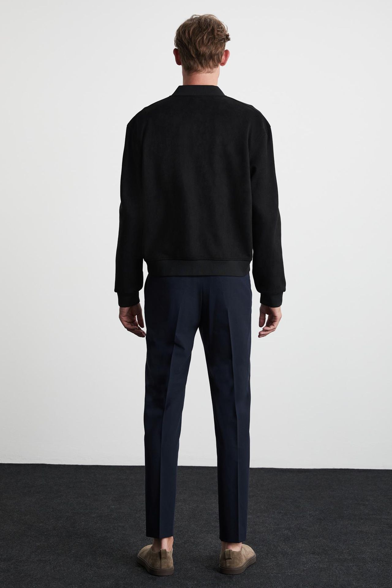 GRIMELANGE Bomber Collar Button Jacket 6