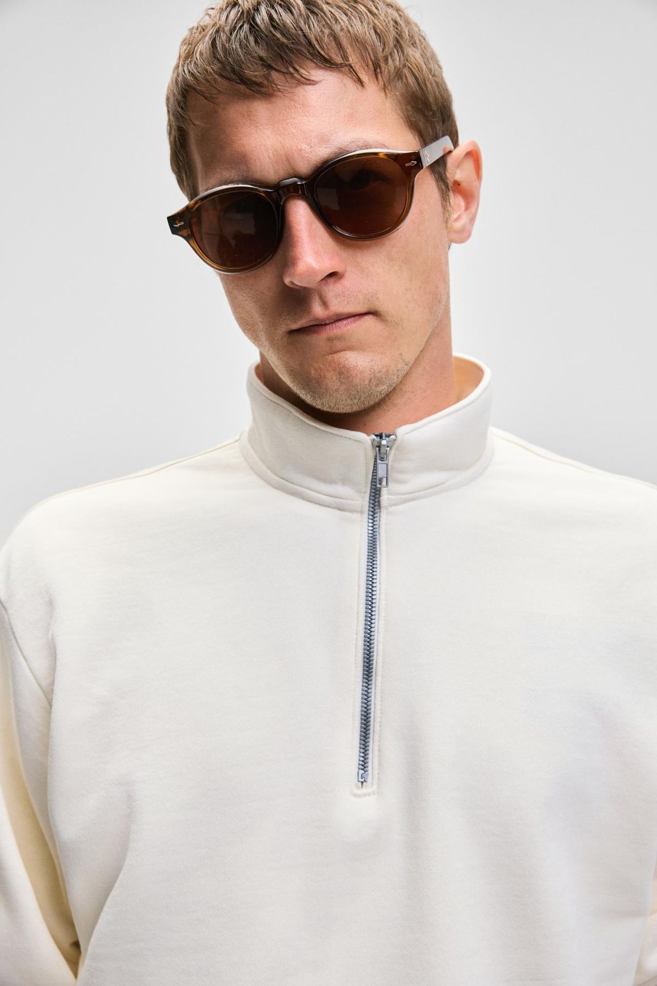 GRIMELANGE Yarım Fermuarlı Yarım Balıkçı Yaka Sweatshirt 4