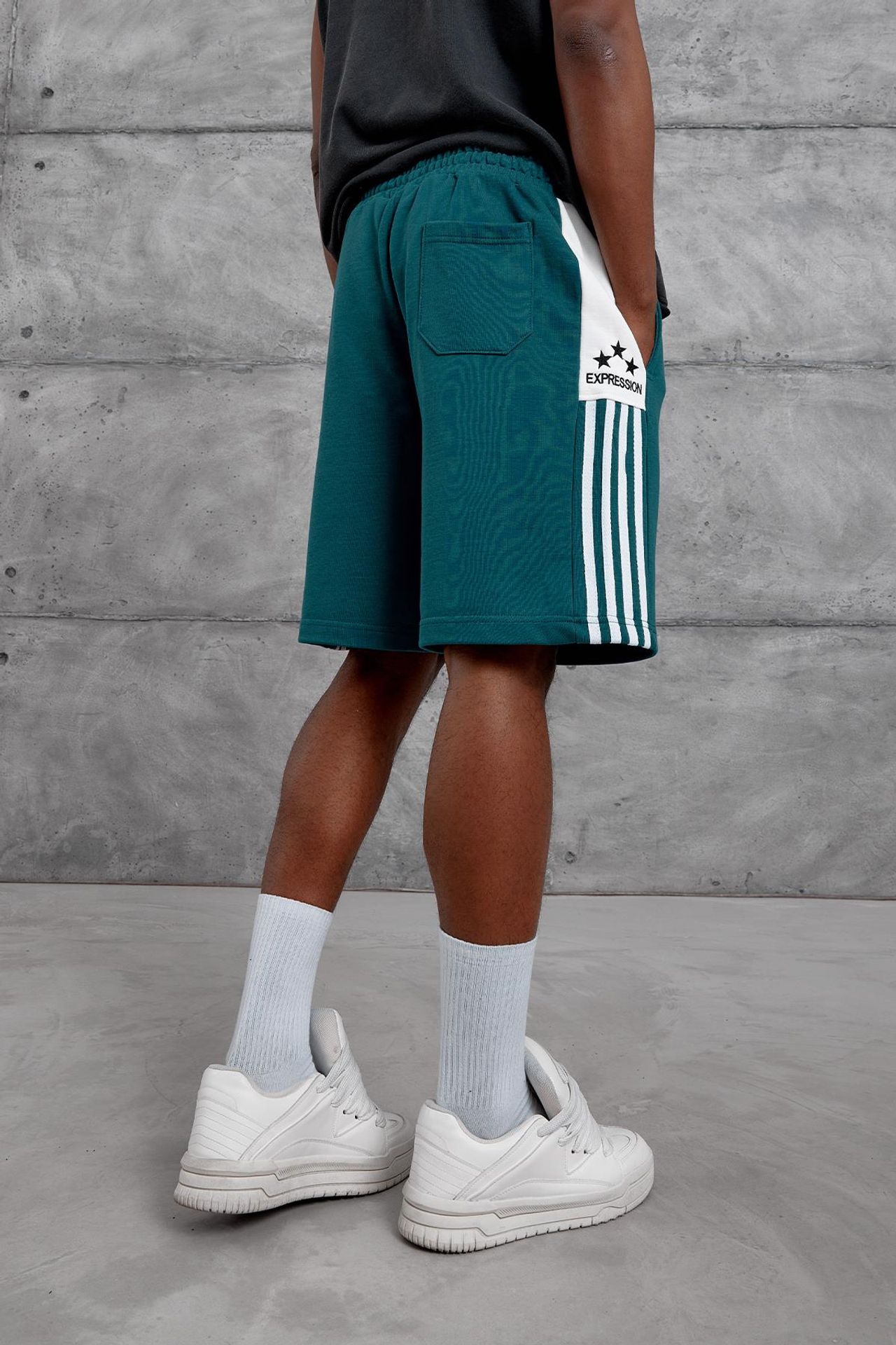NOMARC Oversize Düz Paça Sweat Şort 4