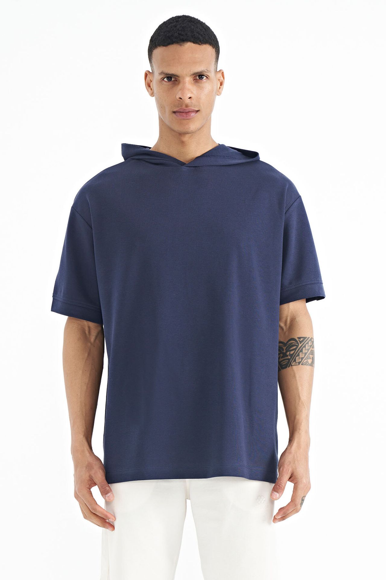 TOMMY Oversized Hooded Short-sleeve T-shirt 1