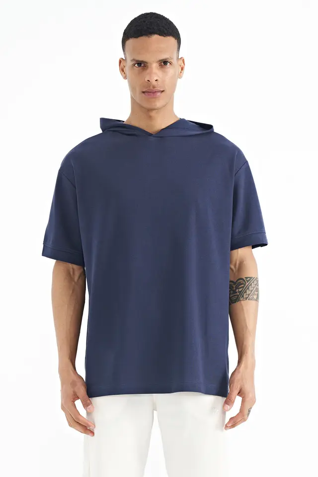 TOMMY Oversized Hooded Short-sleeve T-shirt