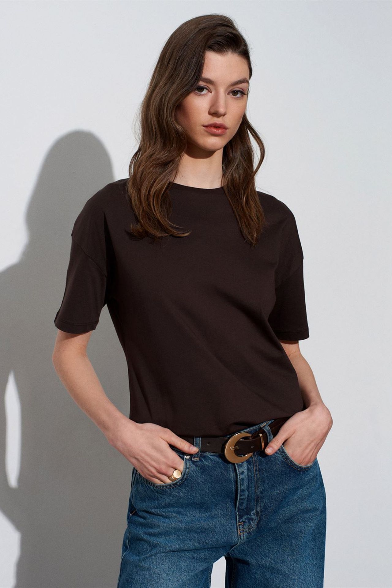 DILVIN Women's Cotton Crew Neck T-Shirt 3