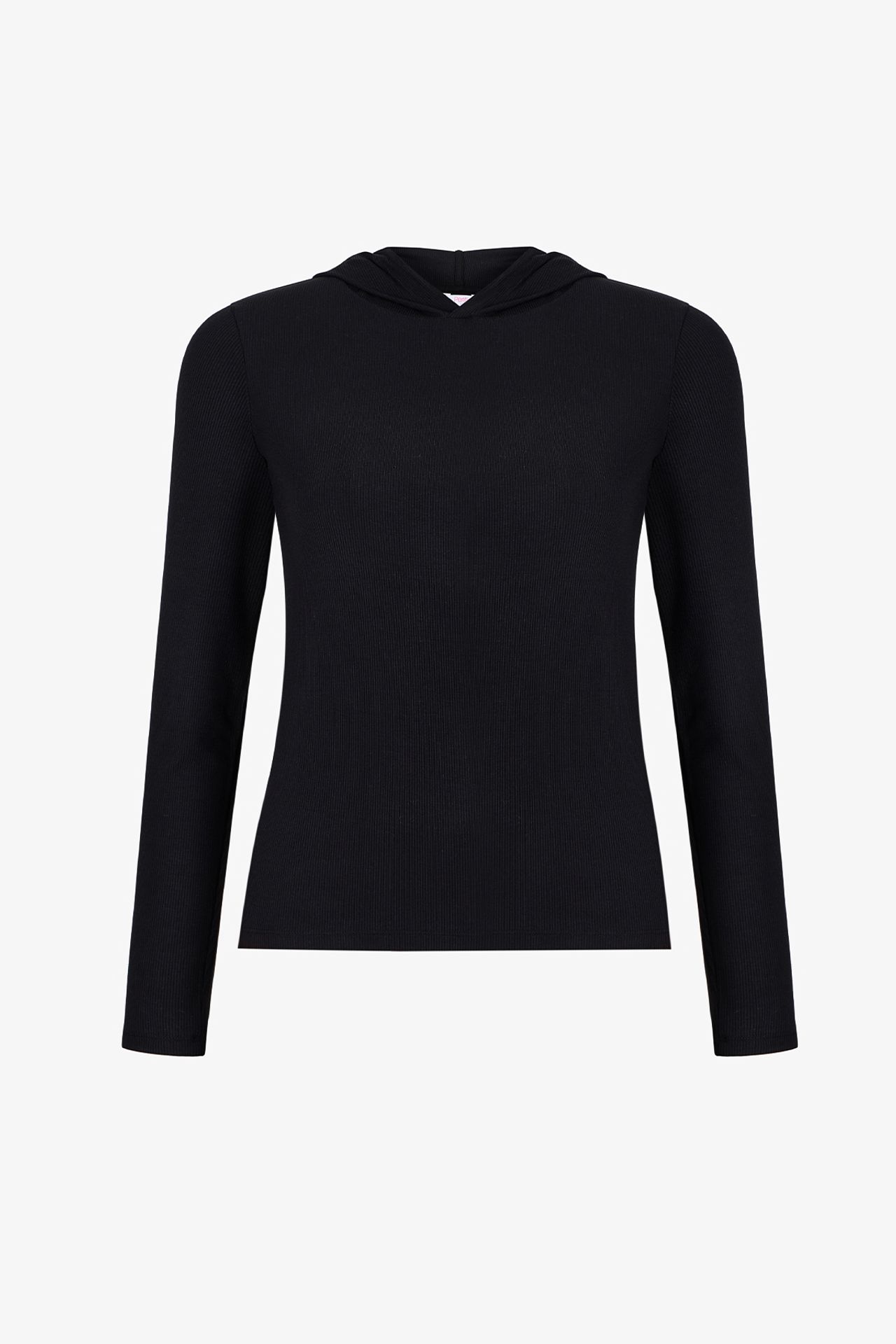 PENTI Hooded Ribbed Modal Sweatshirt 4