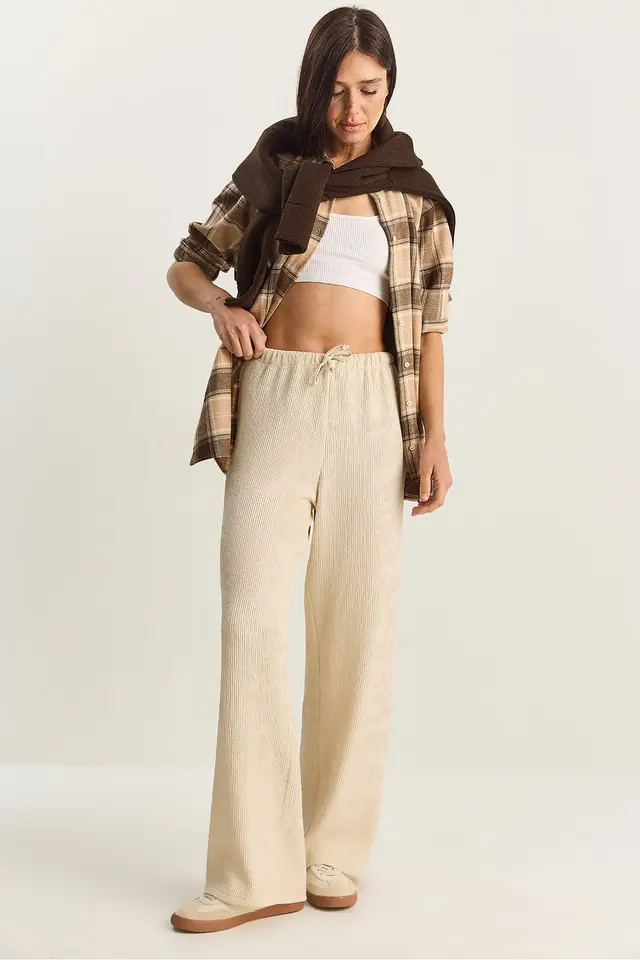 LUCCI High Waist Wide Leg Pants