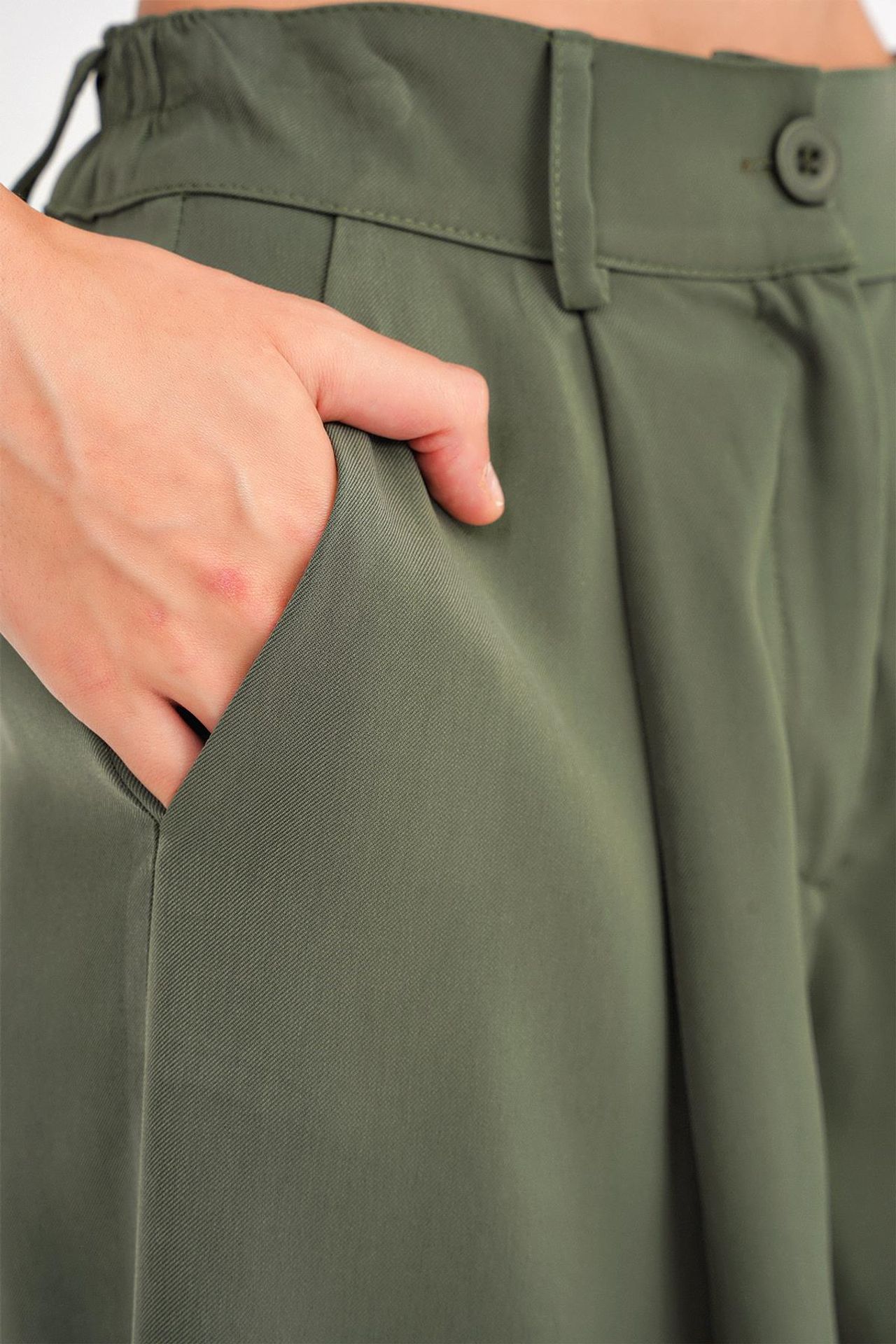 Mixray High Waist Buttoned Pocket Shorts 6