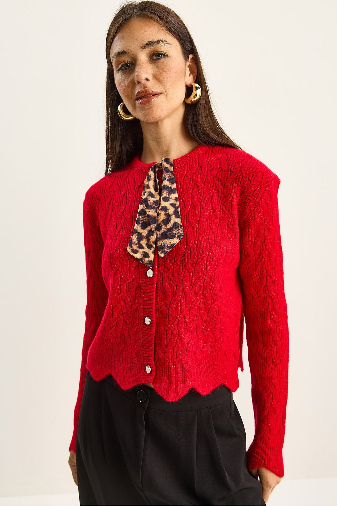 LUCCI Textured Knitwear Cardigan 4