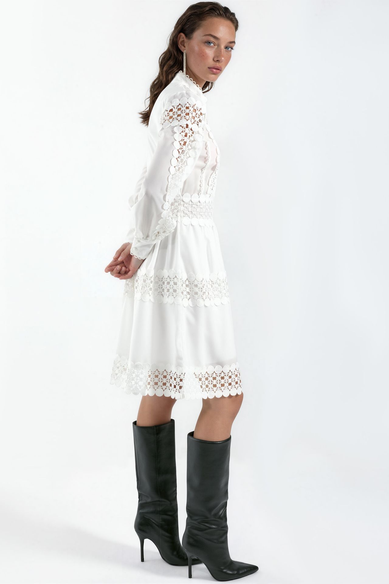 MSN Lace A-Line Mini Dress 2