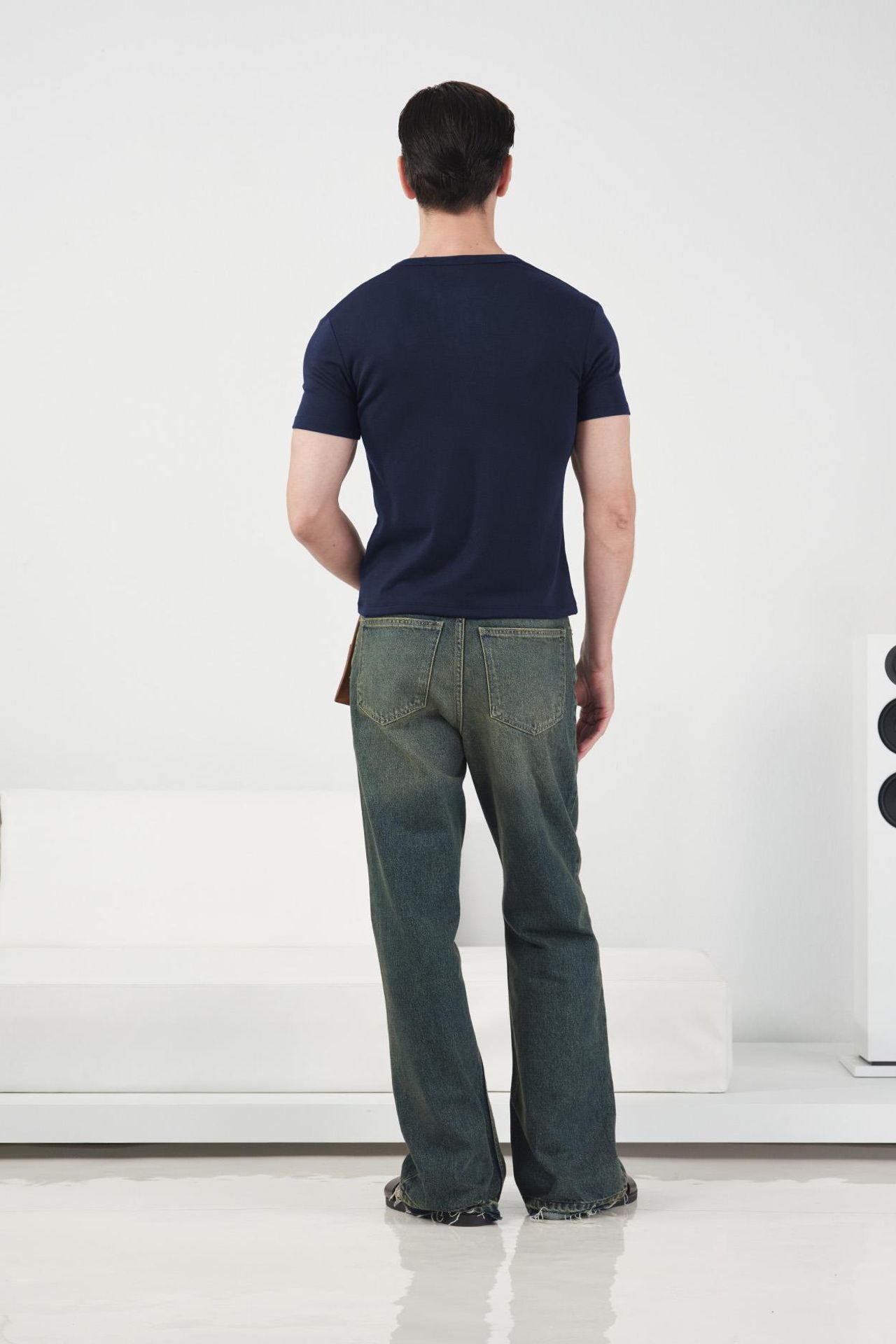 GIESTO Slim Fit Button-Up Crew Neck T-Shirt 4