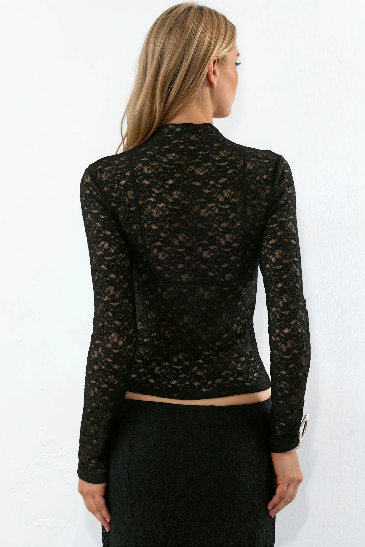 BUSEM Slim Fit Ribbed Half Turtleneck Top 3