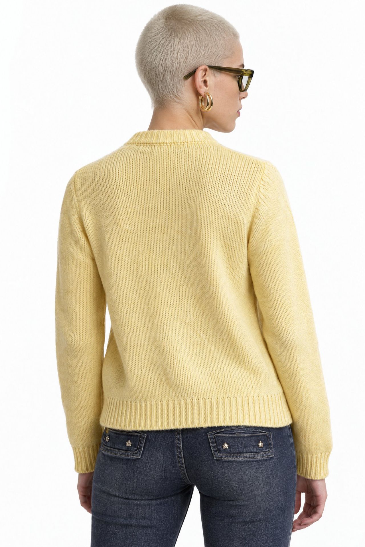 Mixray Ribbed Knit Button Cardigan 3
