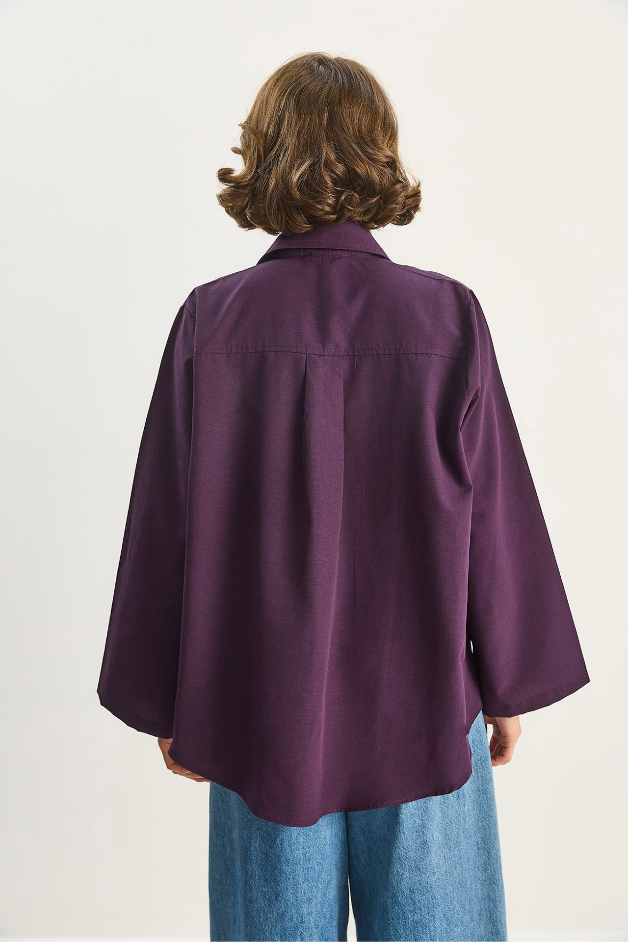 LUCCI Oversized Poplin Shirt with Pockets