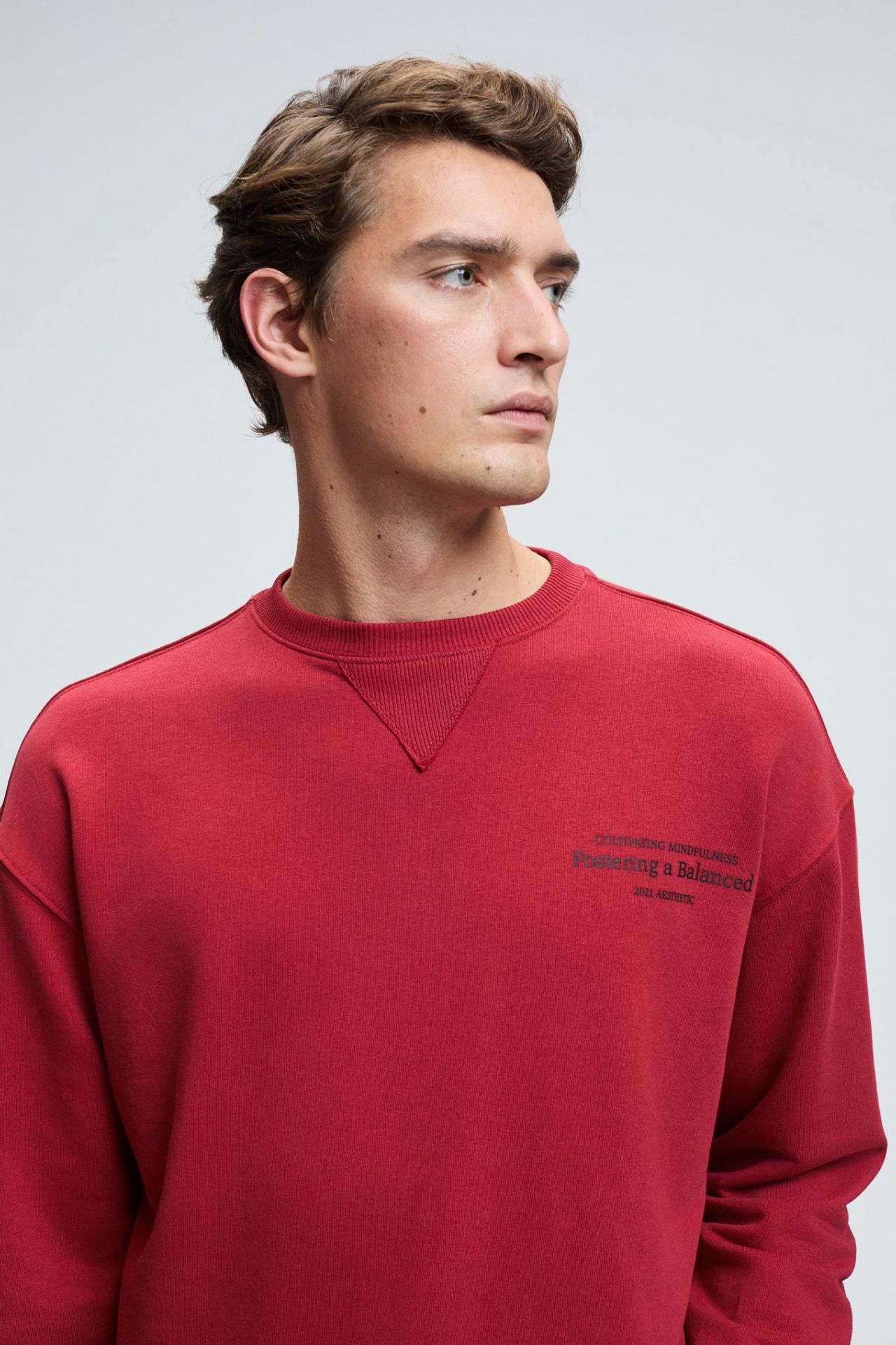 GRIMELANGE Fitilli Bisiklet Yaka Sweatshirt 5