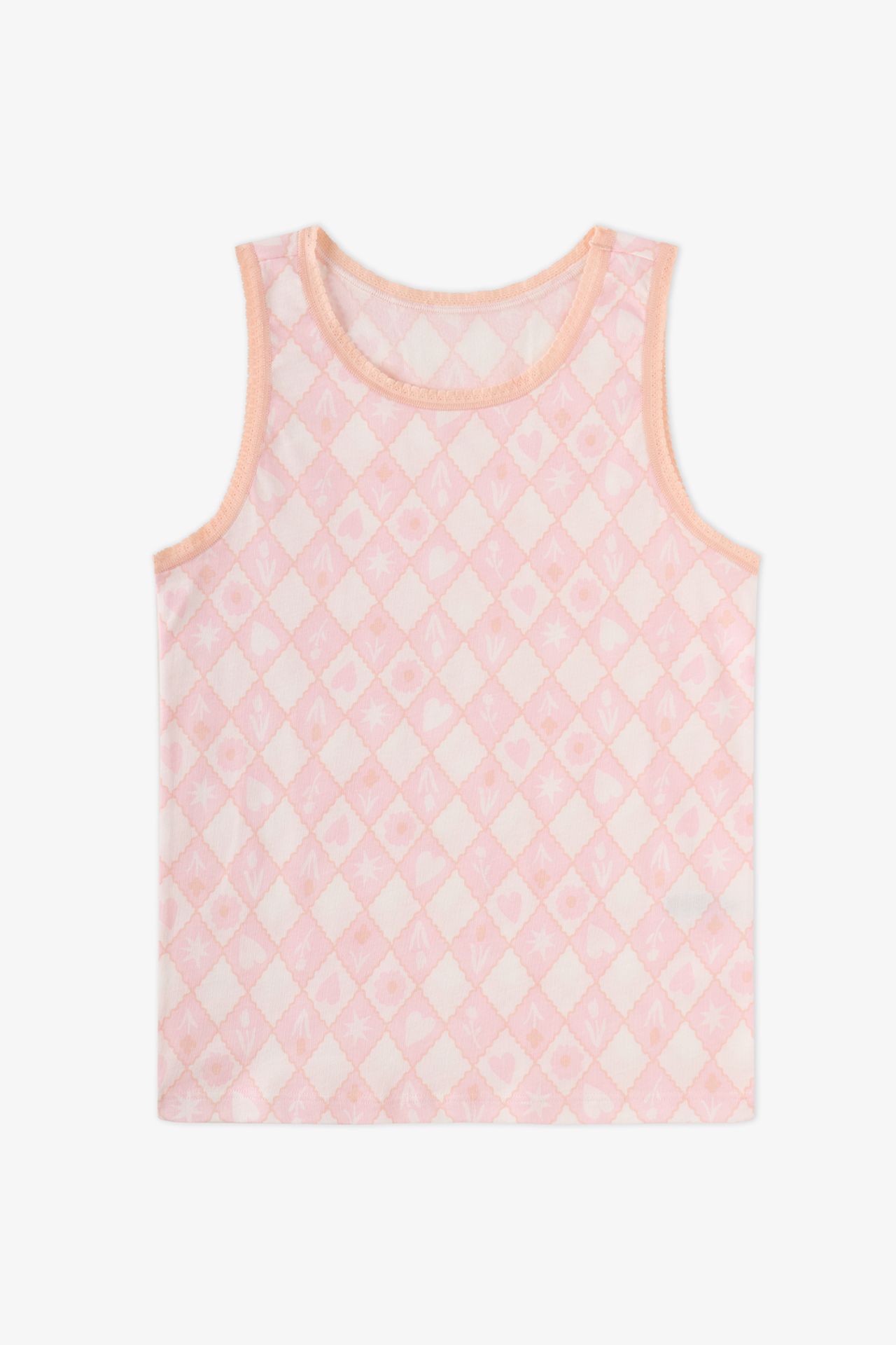 PENTI Girls' Princess Print Floral Tank Top 2