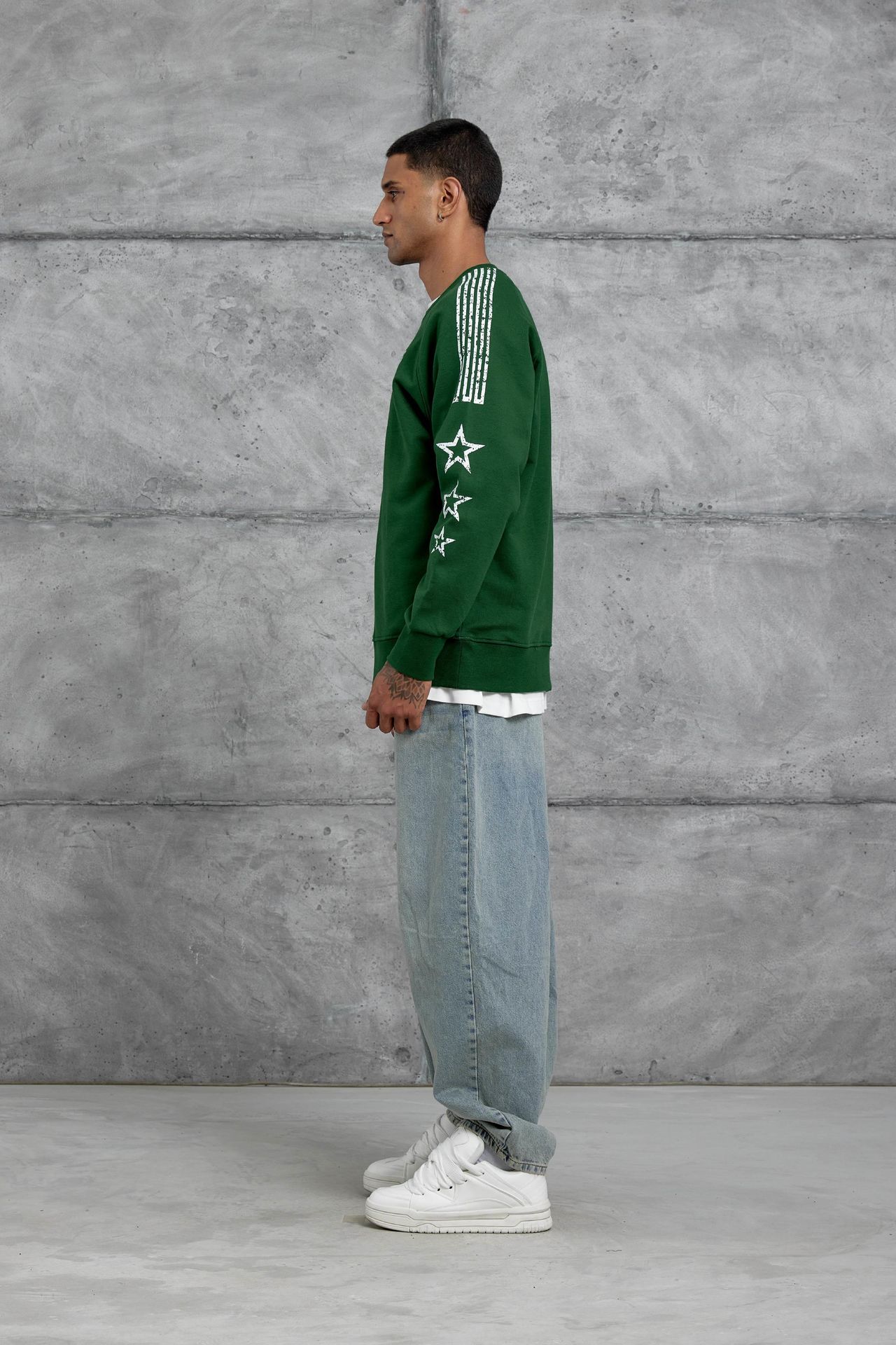 NOMARC Rahat Bisiklet Yaka Uzun Kollu Sweatshirt 6