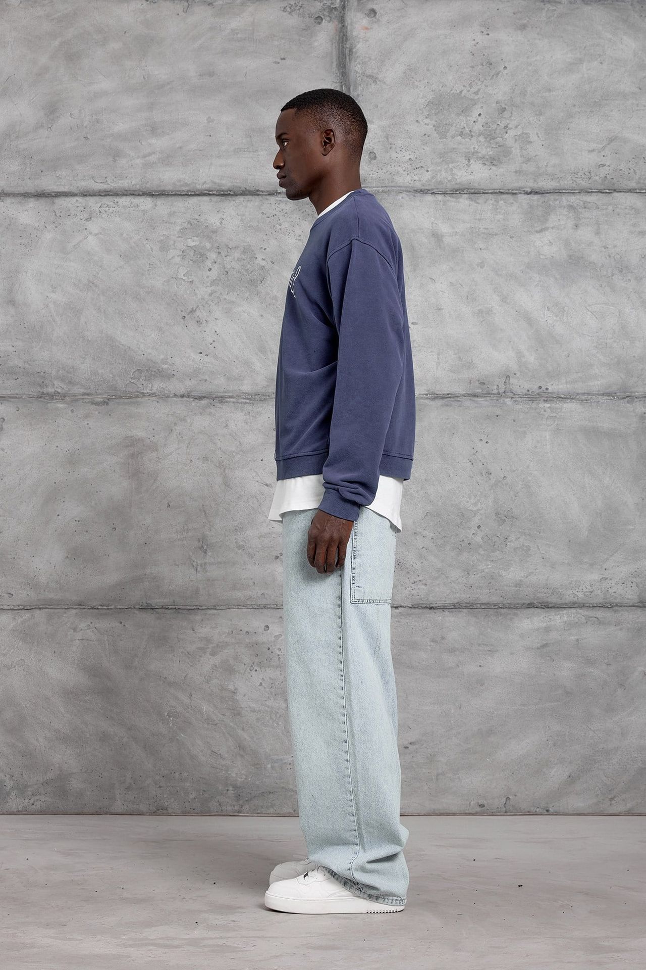 NOMARC Baskılı Oversize Bisiklet Yaka Sweatshirt 3