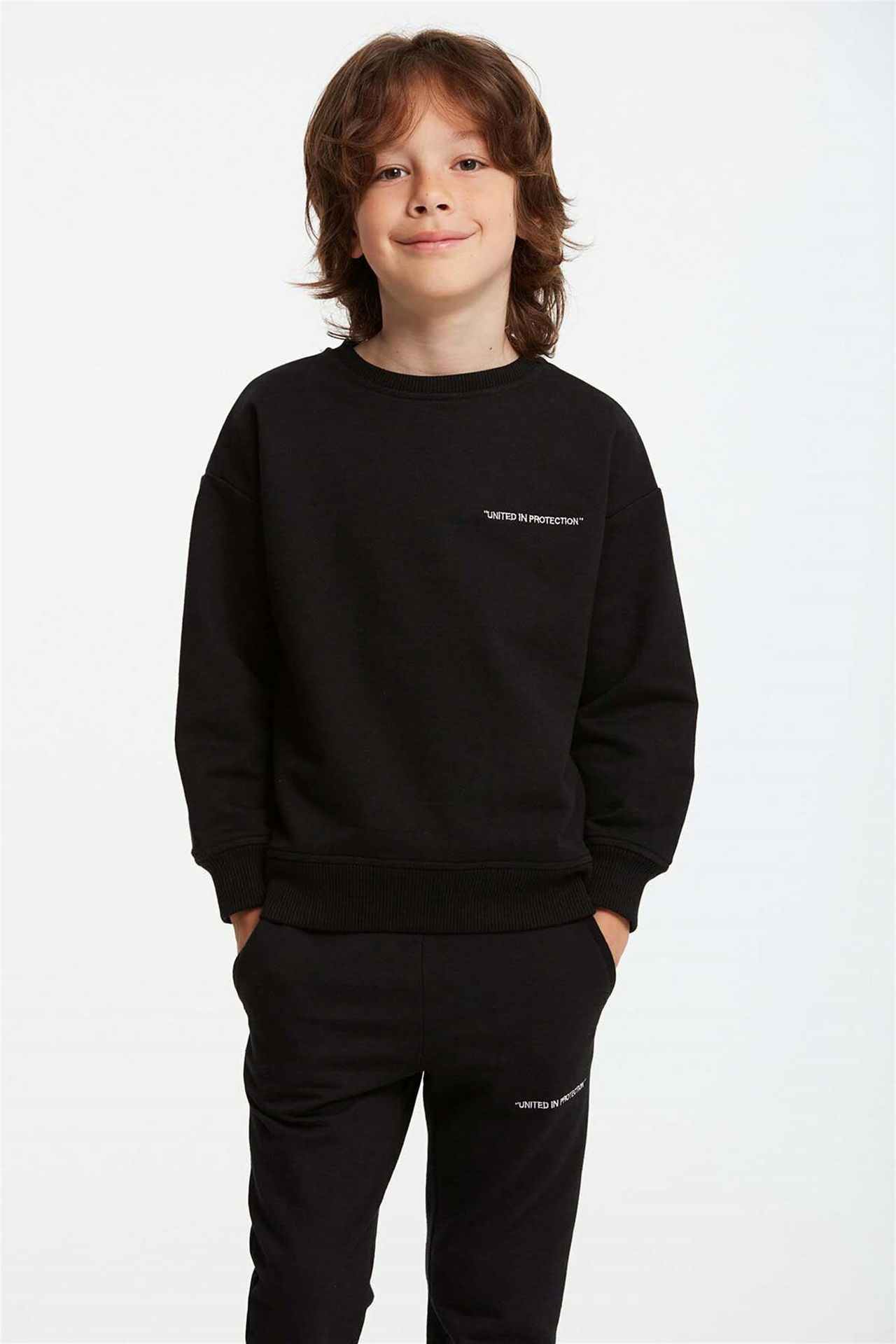 GRIMELANGE Crew Neck Sweatshirt Pants Set 2