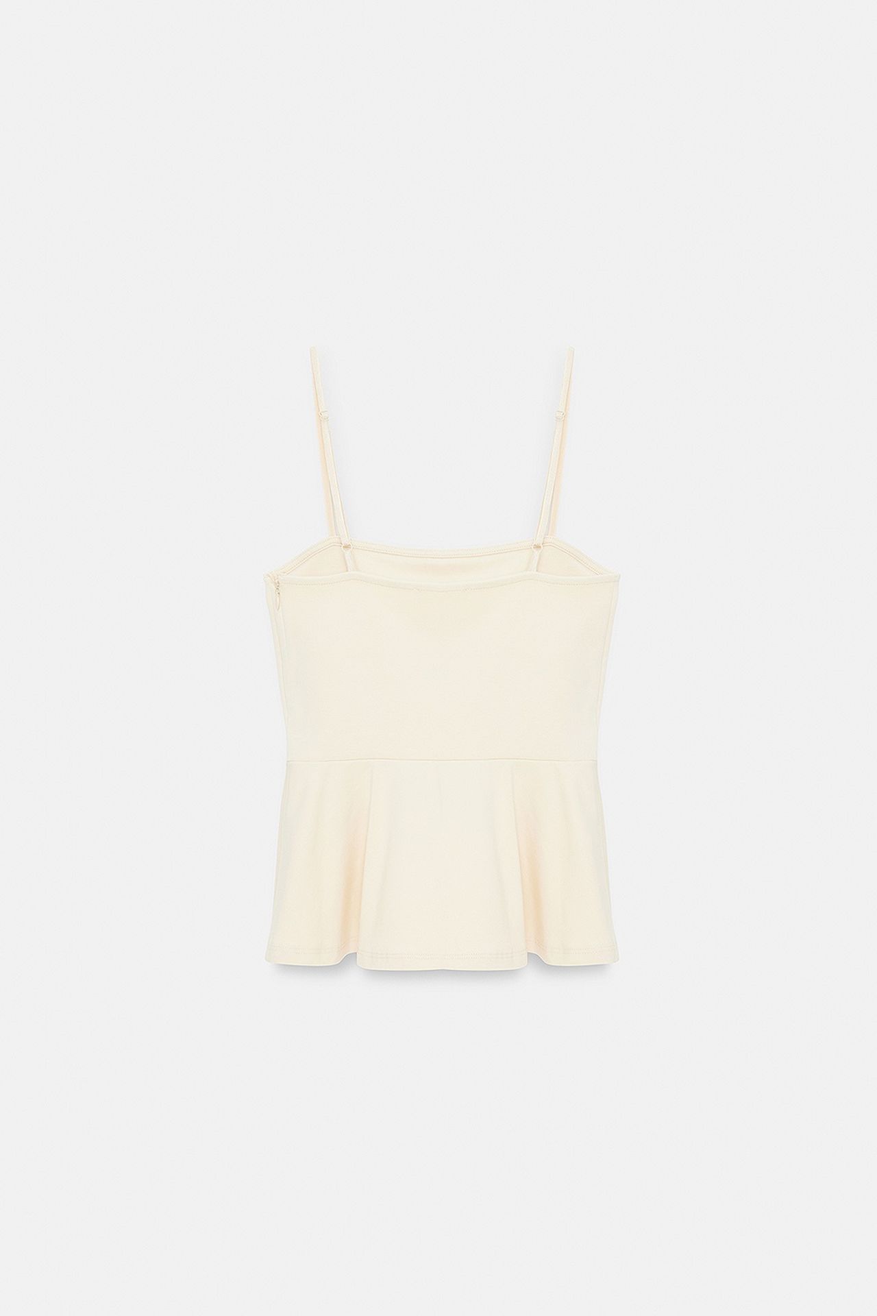 DILVIN Fitted Square-neck Frilly Cami Top 6