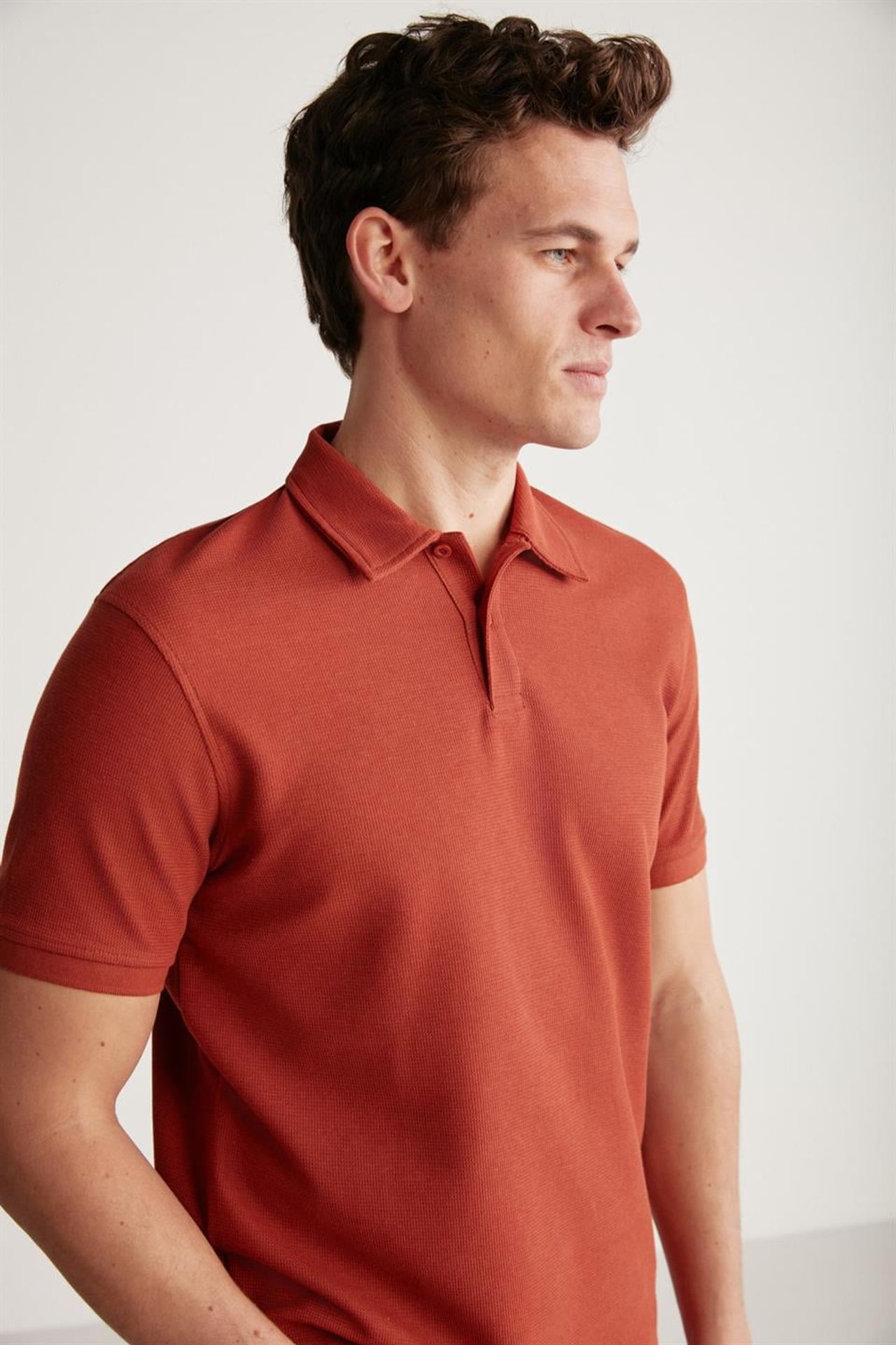 GRIMELANGE Polo Yaka Düğmeli Tişört 2