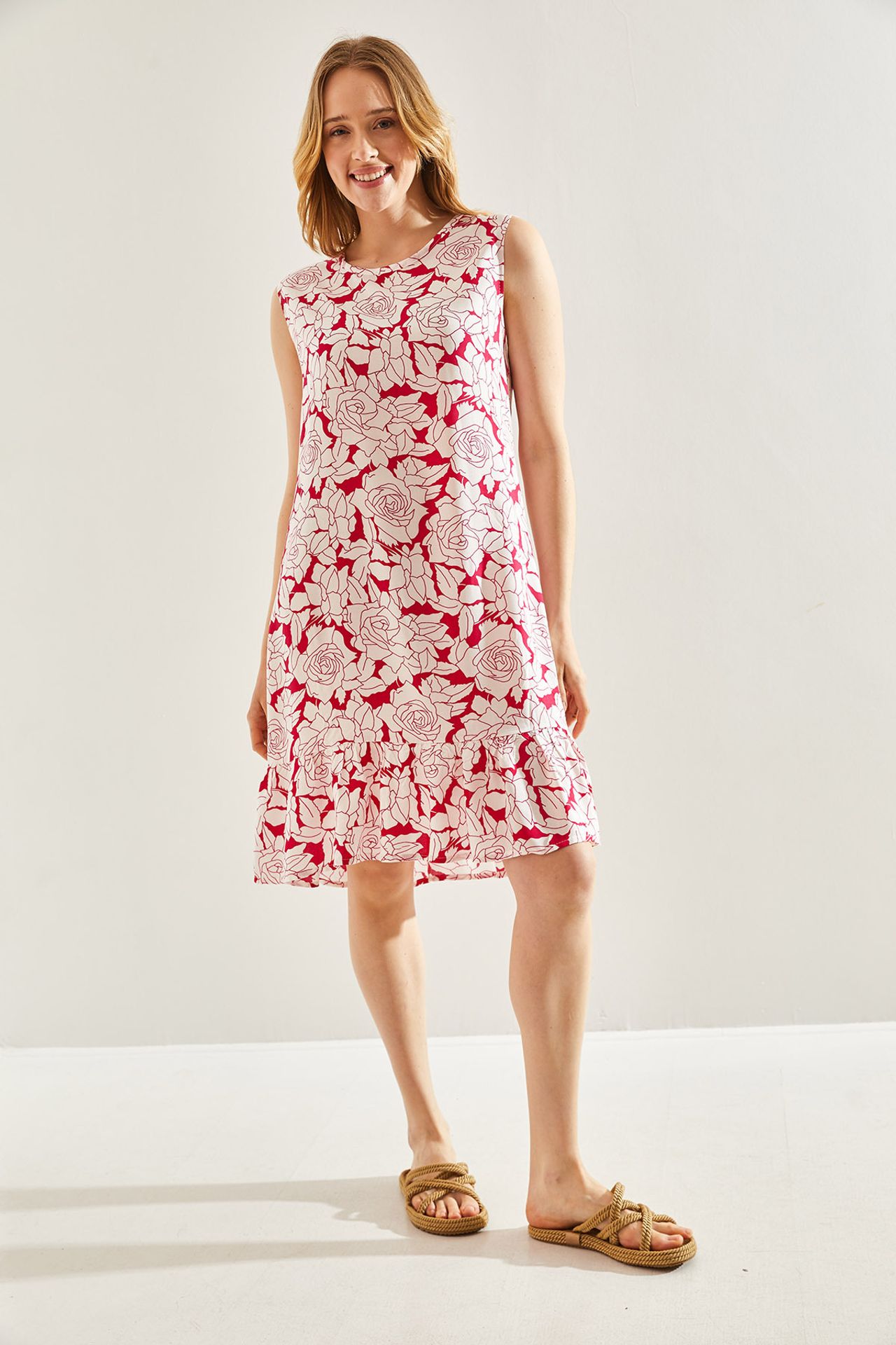 LUCCI Floral A-Form Dress