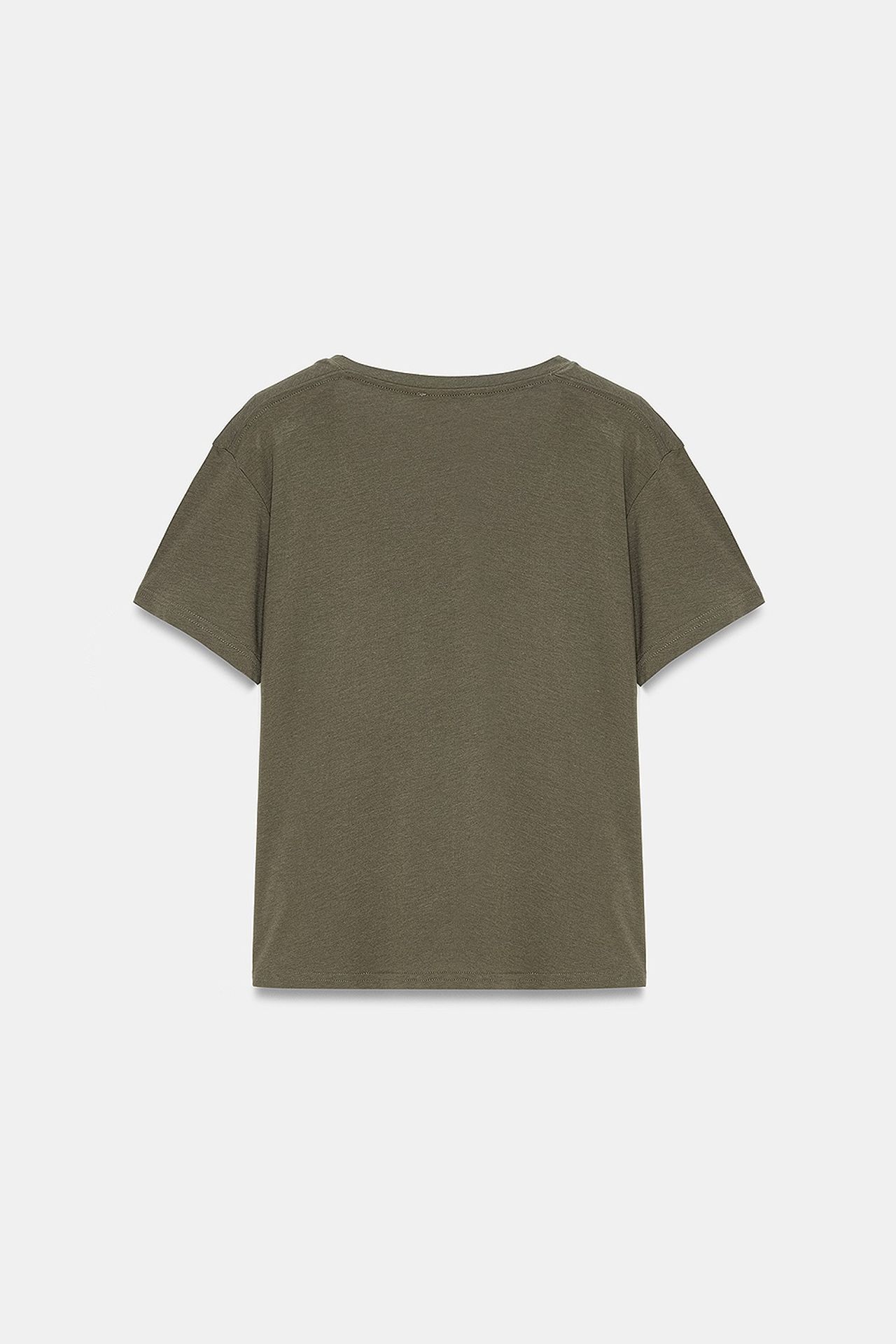 DILVIN Cotton Tencel V-Neck Short-Sleeve Blouse 6