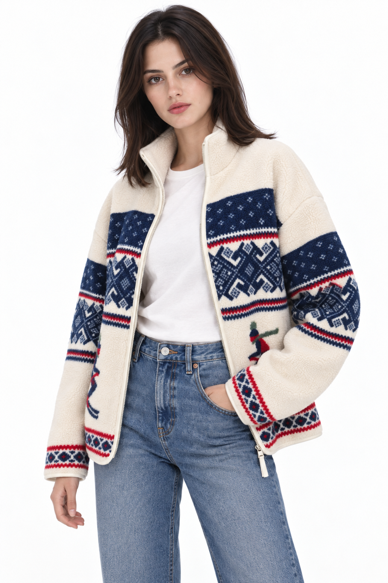 MIXRAY Women's Cotton-Blend Sweatshirt