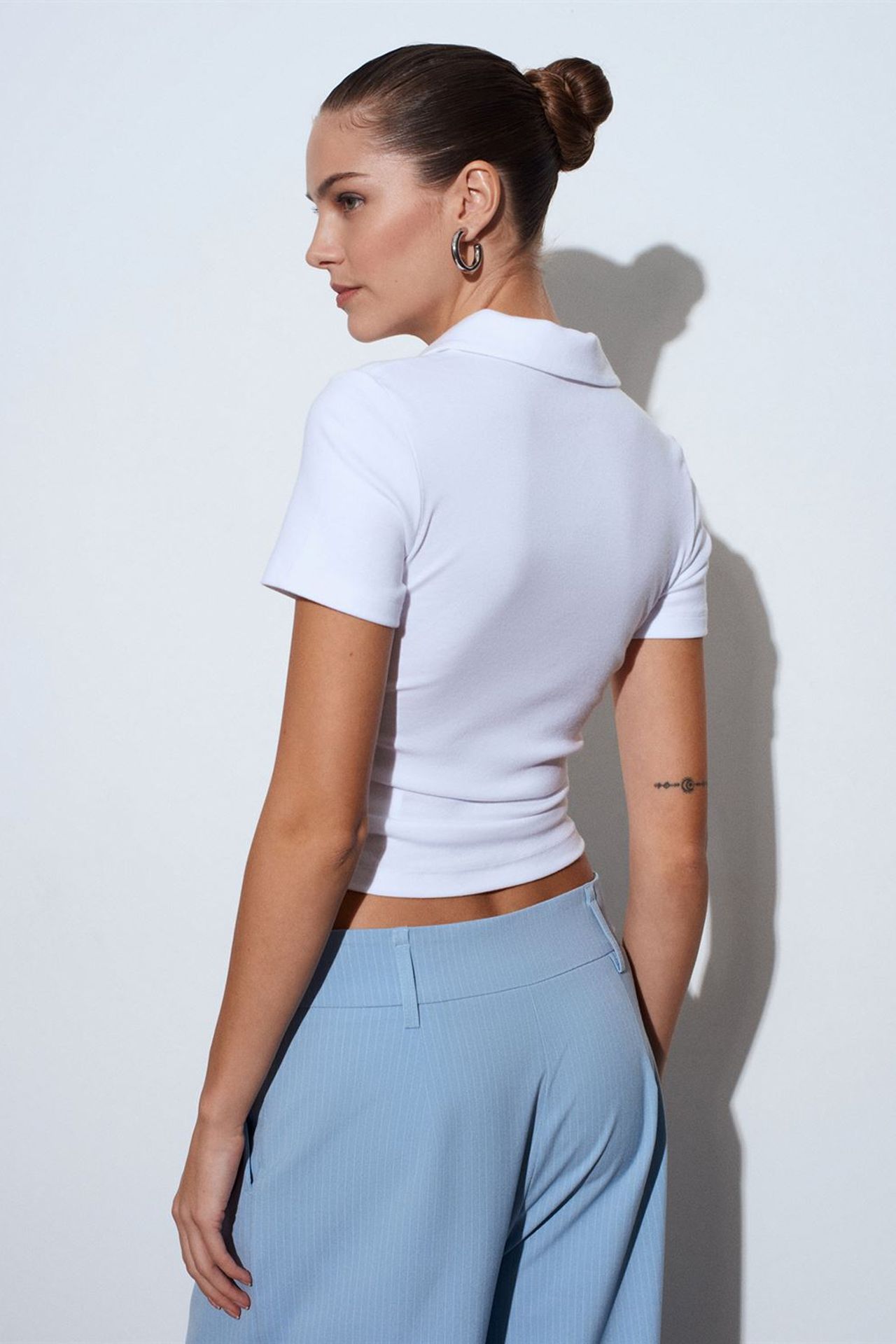 DILVIN Women’s Crop Slim Fit Polo T-Shirt 2