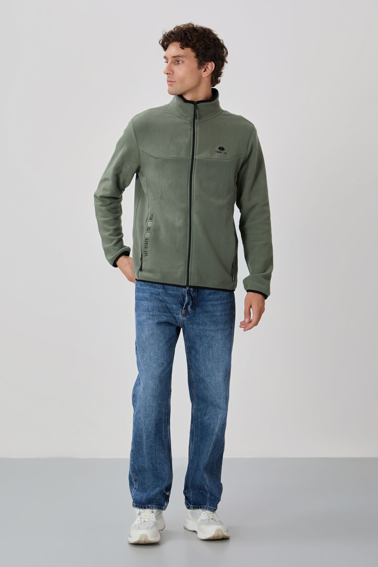 TOMMY Men's Plush Zip-front Sweatshirt 4