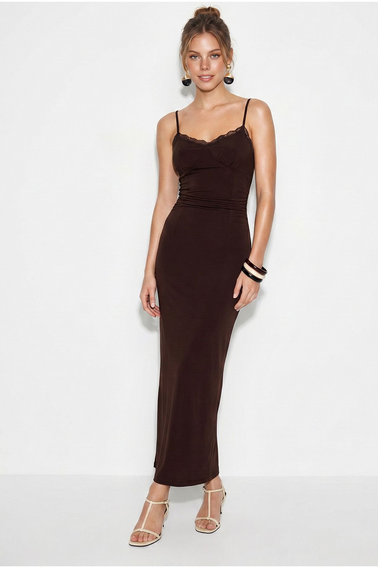LUCCI Lace Bodycon Maxi Dress 2