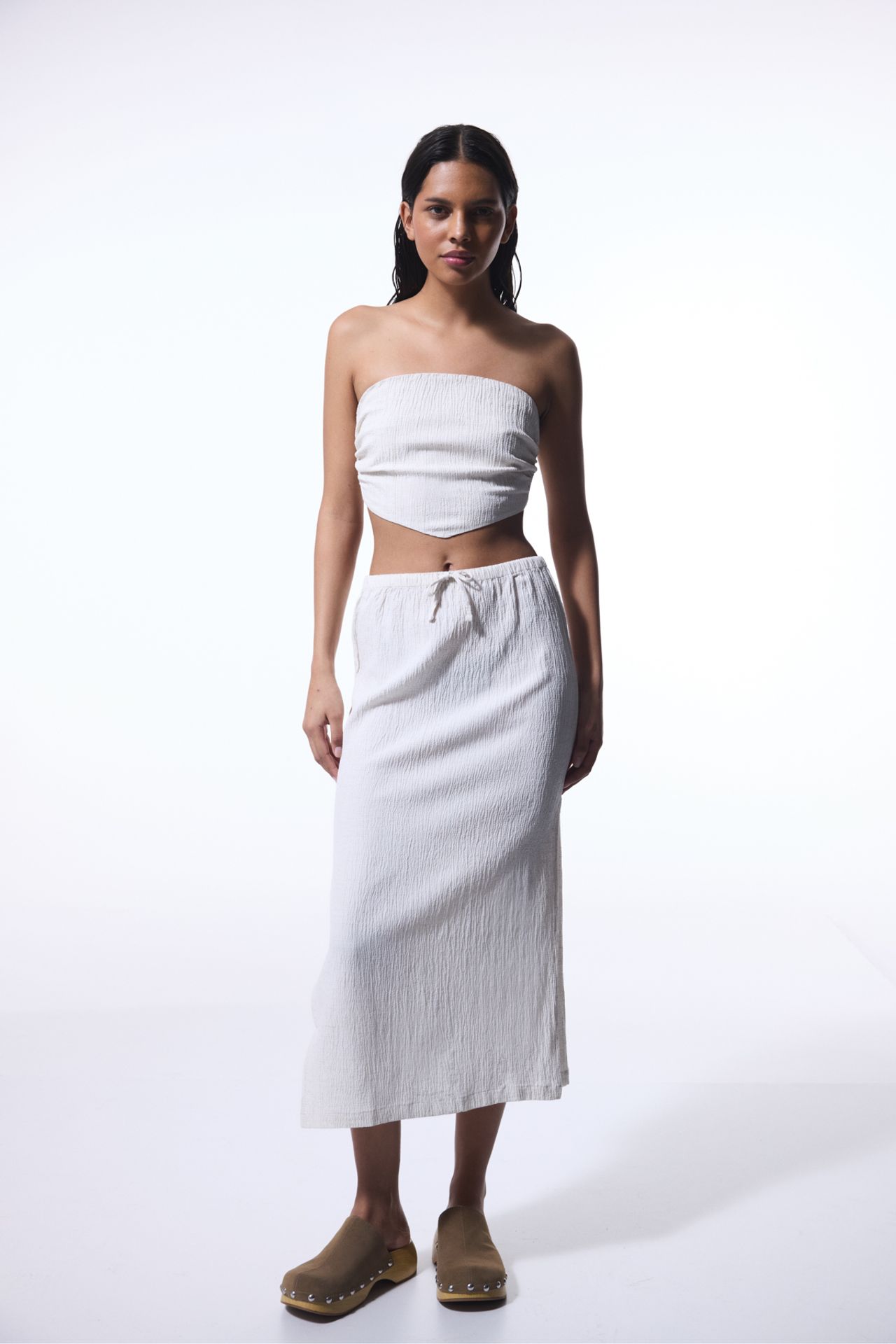 PENTI Craft Crinckle Strapless Top 4