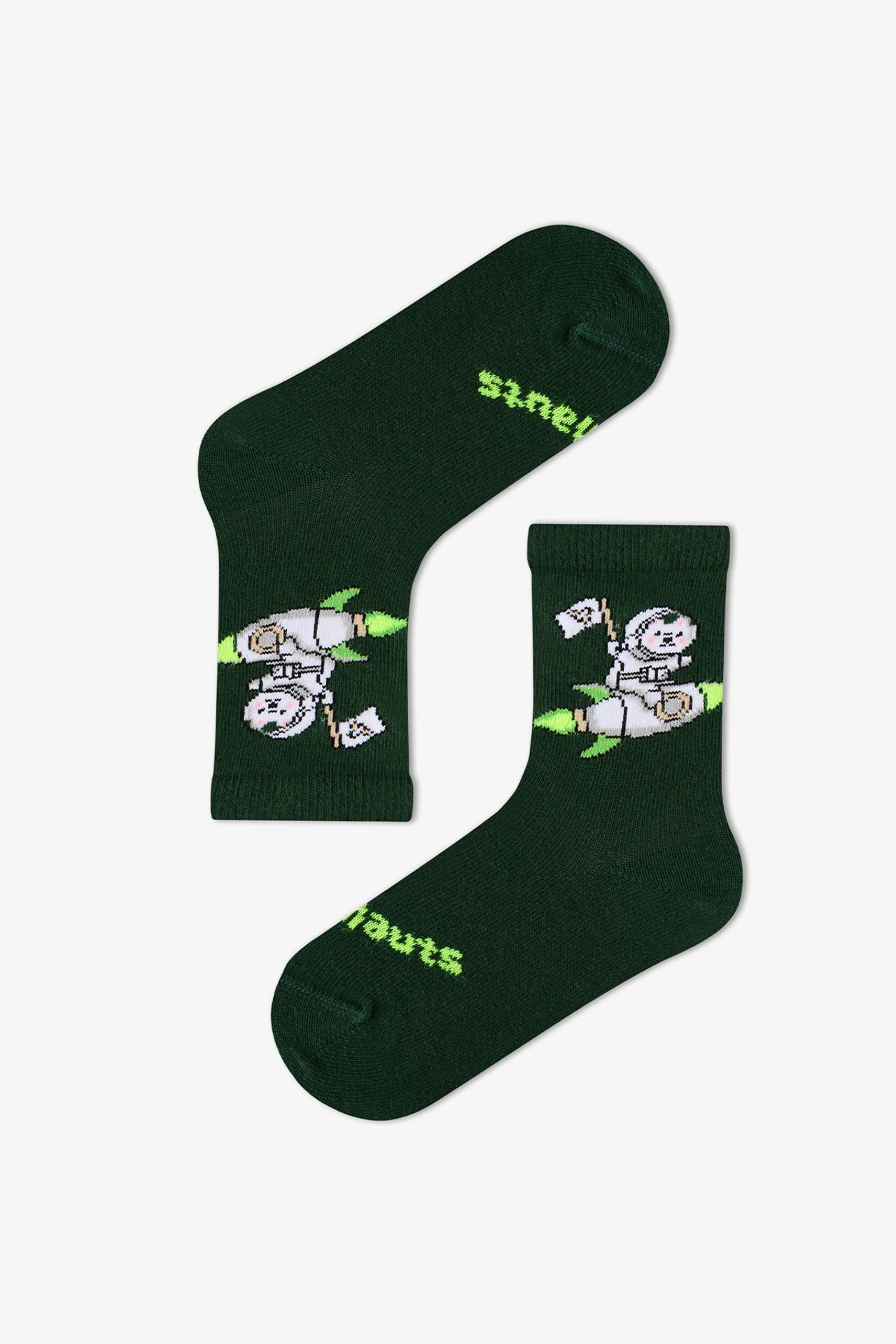 PENTI Boys' Space Friends Cotton 2-Pack Crew Socks 3