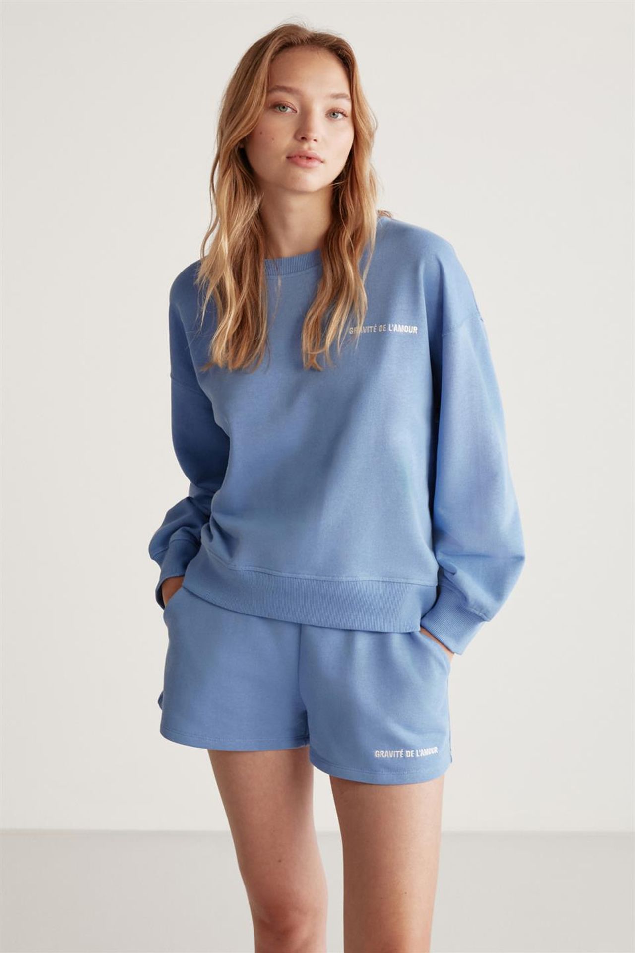GRIMELANGE Geniş Kalıplı Bisiklet Yaka Sweatshirt 3