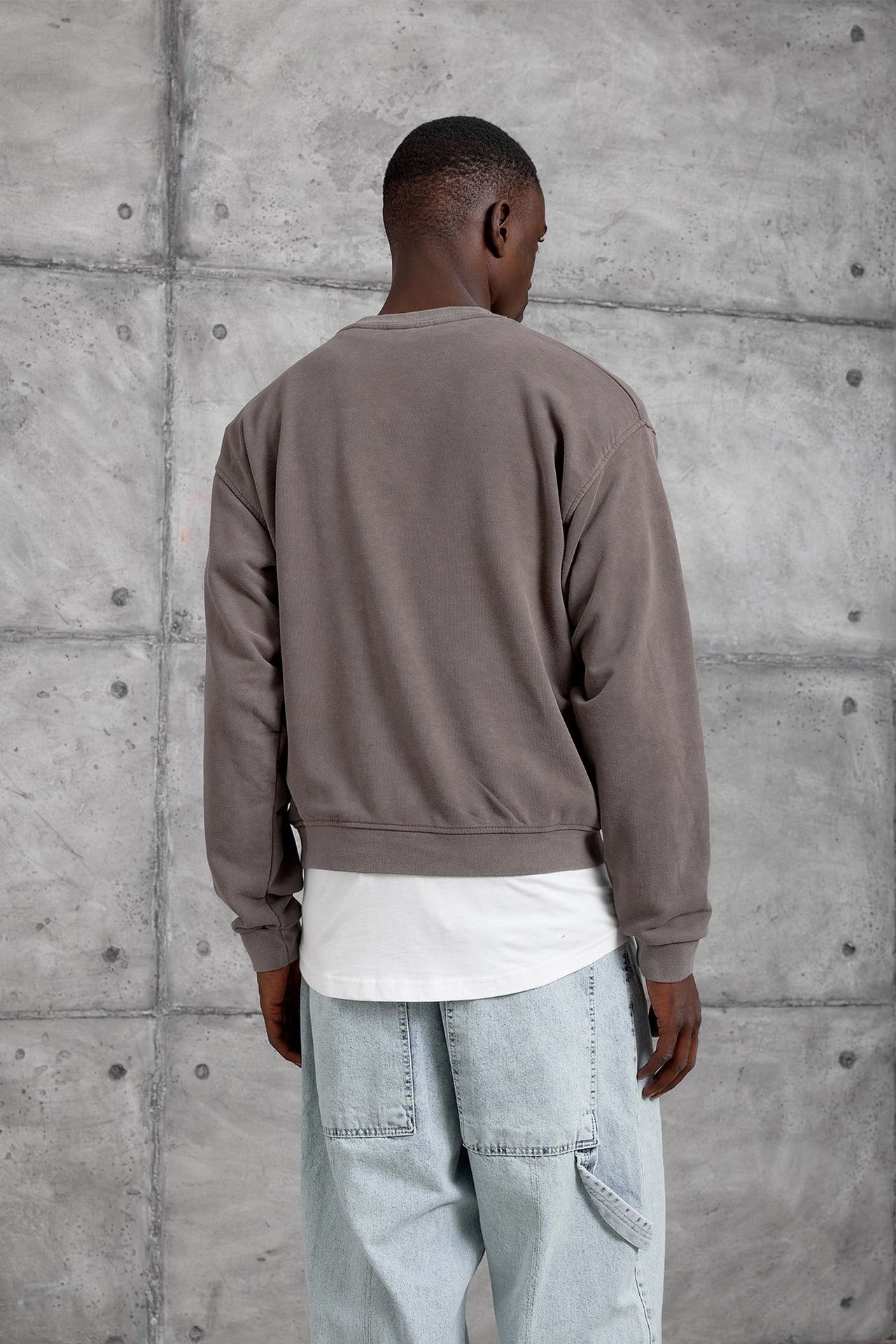 NOMARC Baskılı Oversize Bisiklet Yaka Sweatshirt 4