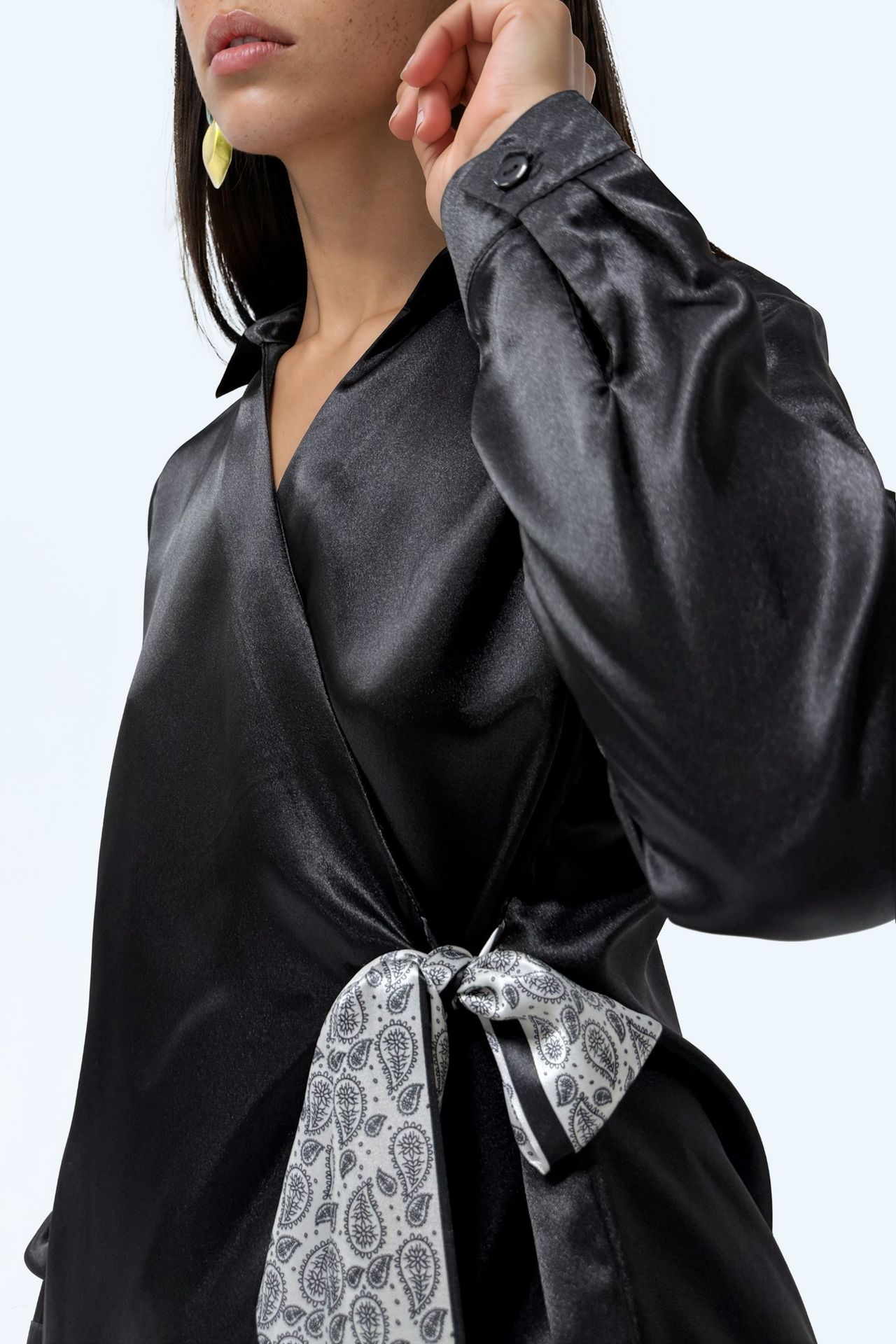 BDART Women's Satin Tie-Front Shirt 4