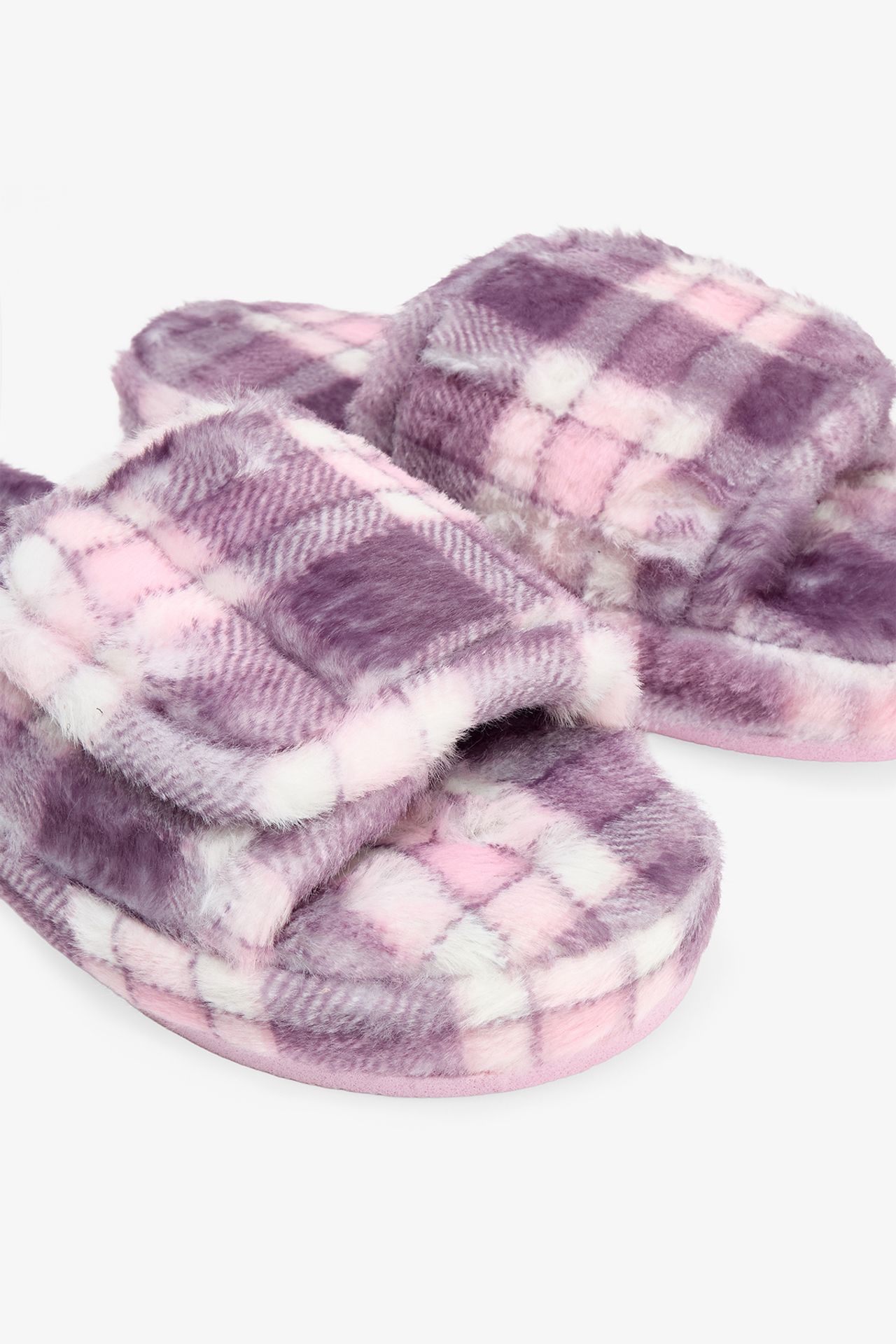 PENTI Women's Checkered Slipper Socks 3