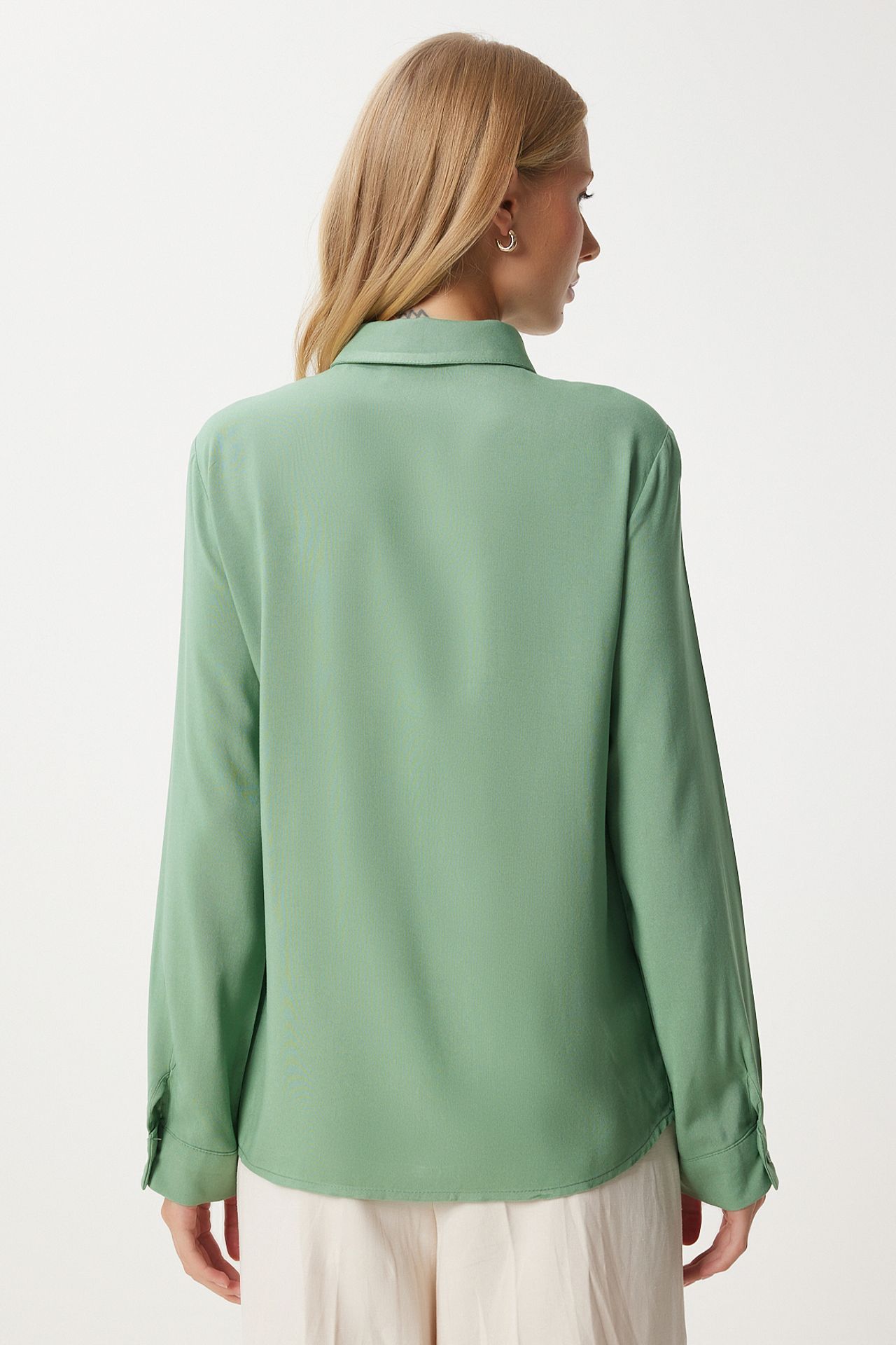 ISTANBUL Poplin Button-Up Shirt with Collar 5
