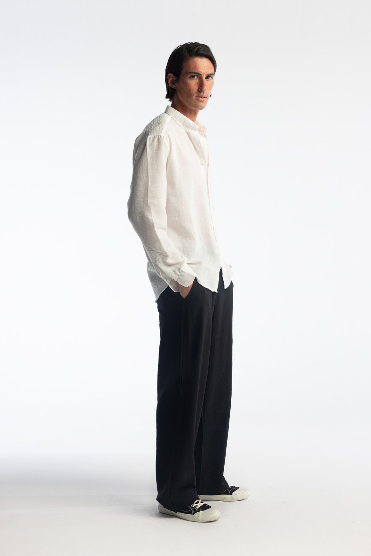 GIESTO Oversized Button-Up Long Sleeve Shirt 3
