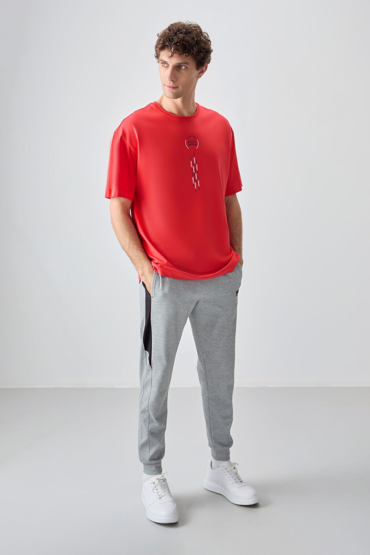 TOMMY Oversized Cotton Text Print Crew Neck T-Shirt 2