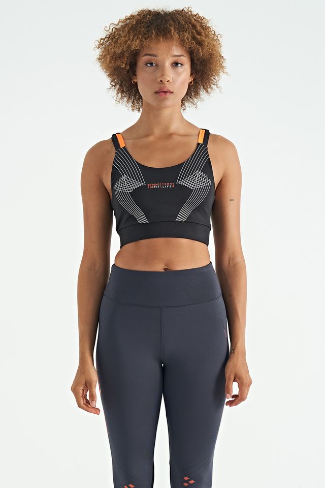 TOMMY Fitted Crop Sleeveless Sports Top