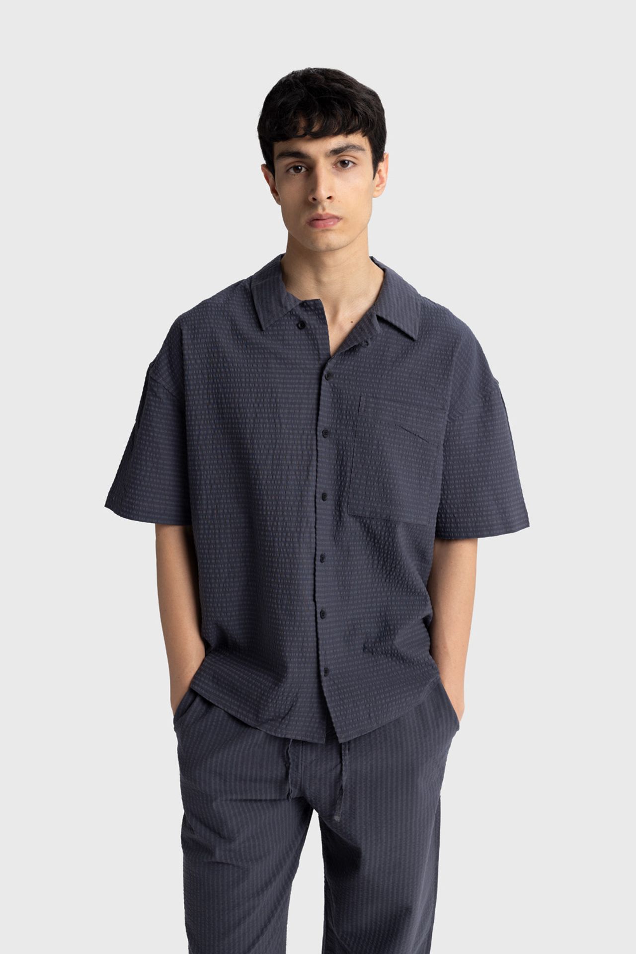 GIESTO Textured Short Sleeve Shirt 6