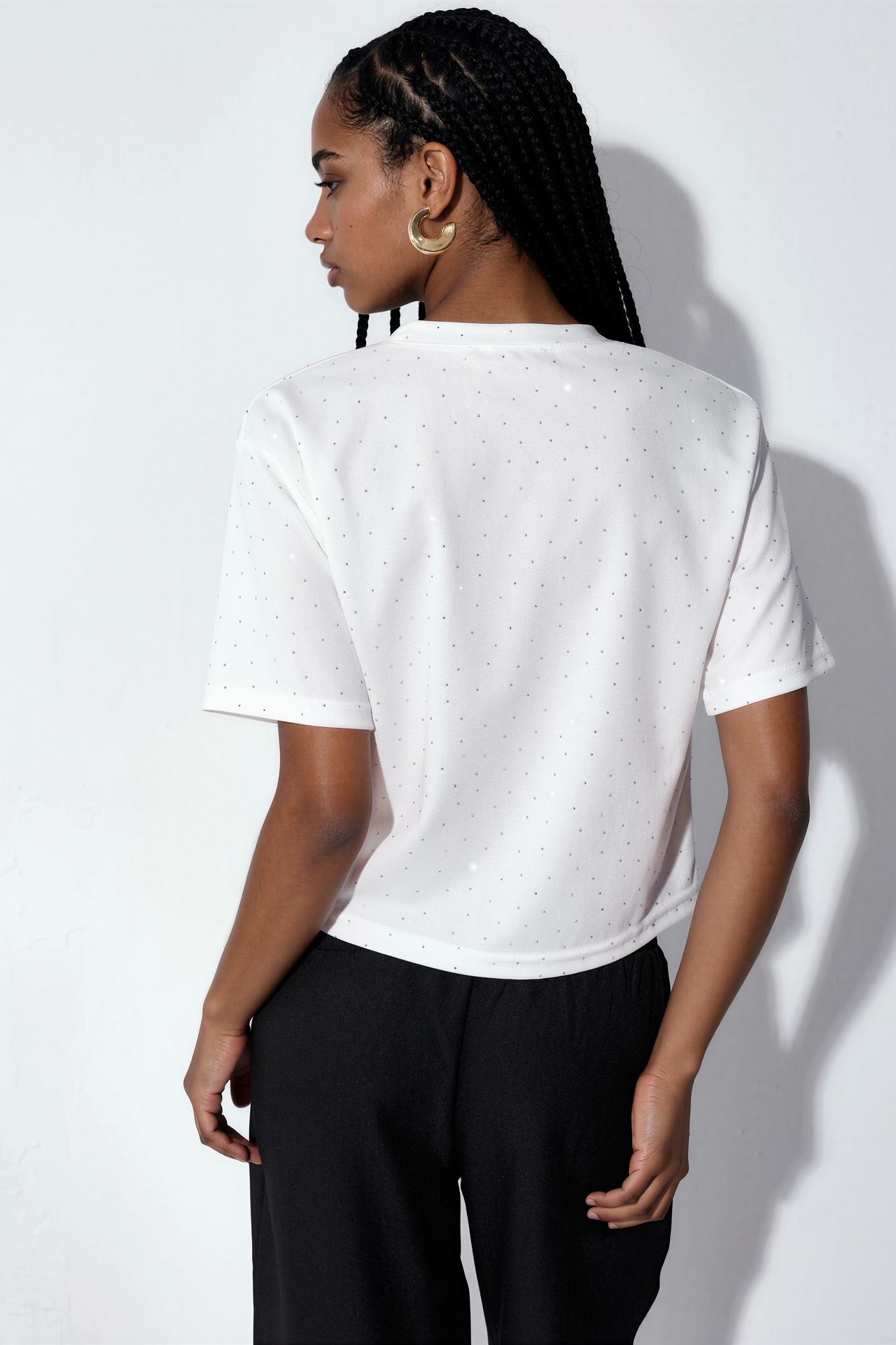 BDART Stone Detailed Crew Neck T-Shirt 3