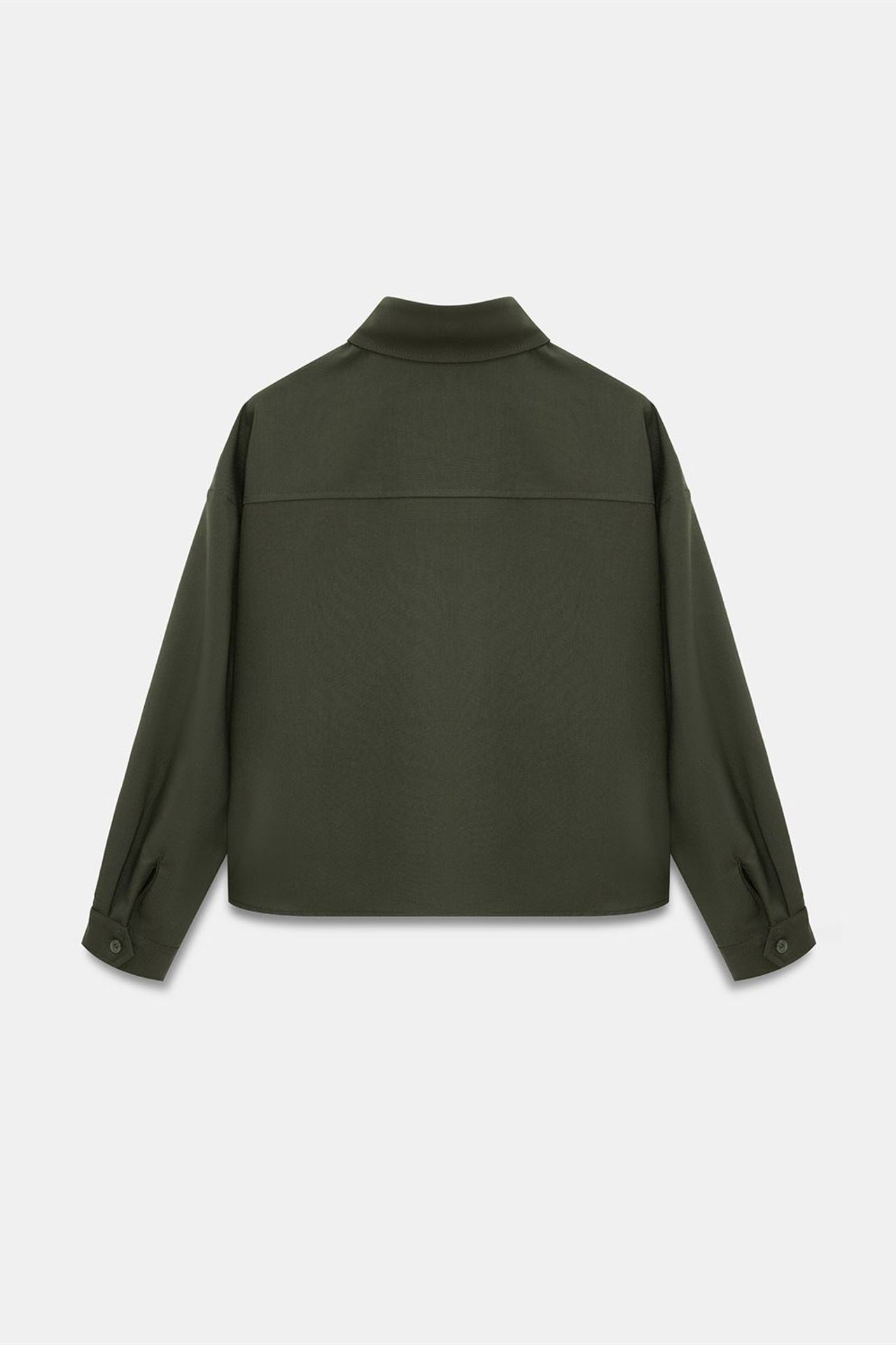 DILVIN Oversize Krep Düğmeli Gömlek 7
