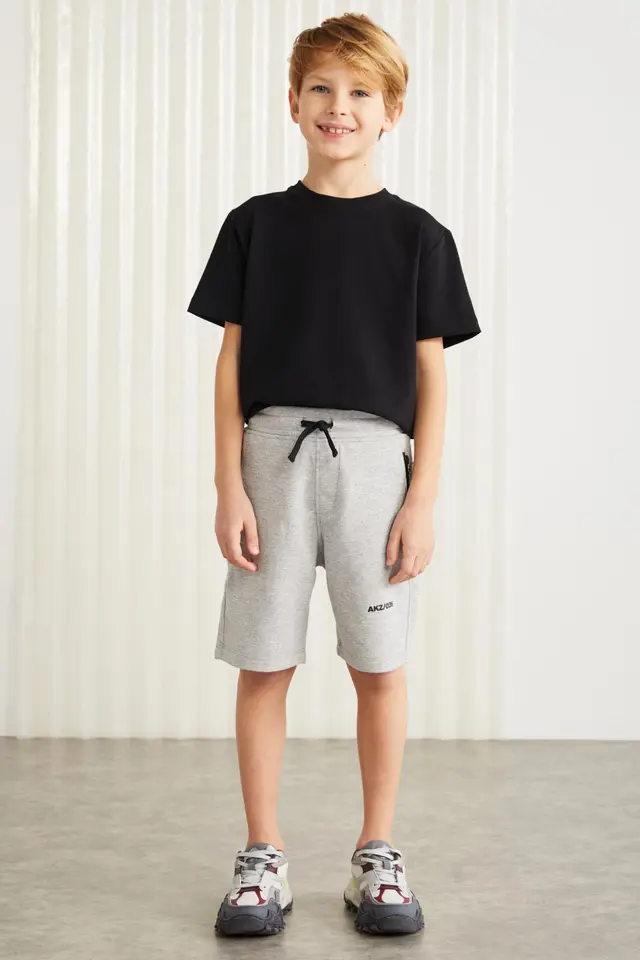 GRIMELANGE Drawstring Waist Knit Shorts