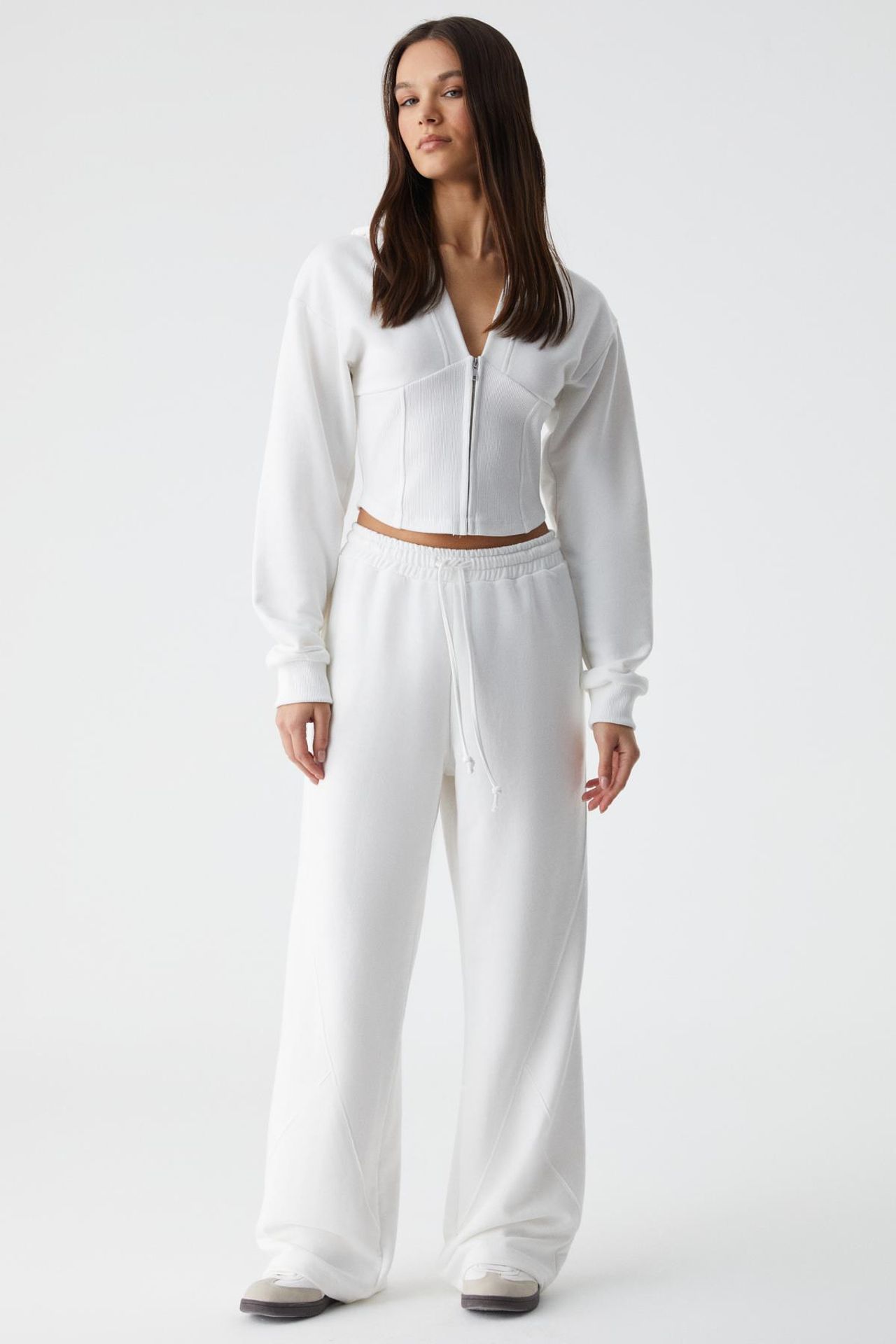 GRIMELANGE Wide Leg Drawstring Joggers 1