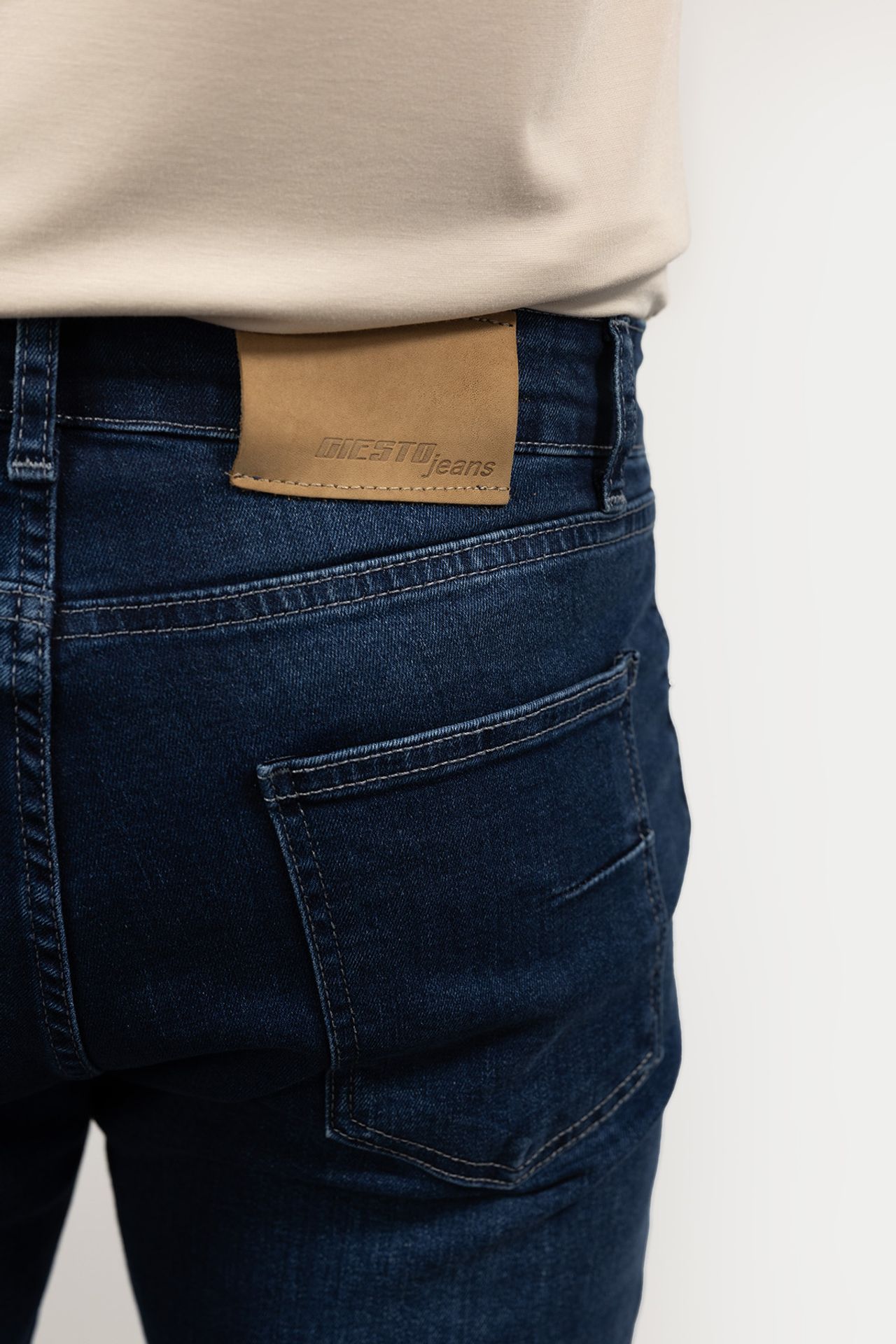 GIESTO Slim Fit Mid Waist Denim Jeans 3
