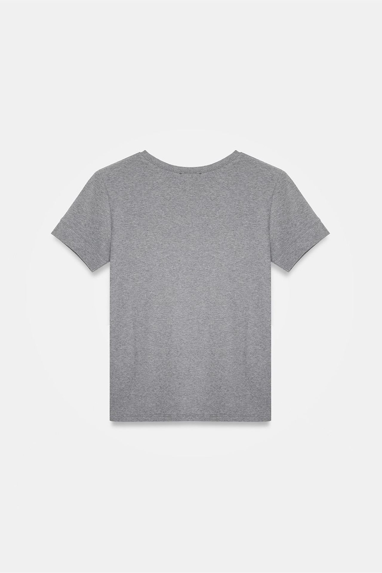DILVIN Kadın Slim Fit Bisiklet Yaka Tişört 6