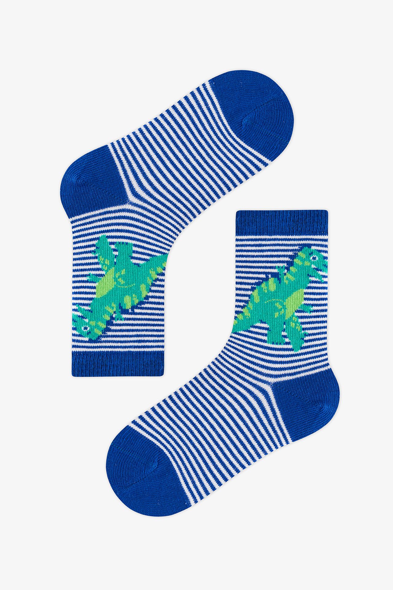 PENTI Boys' Dragon Dinosaur Pattern 2-Pack Crew Socks 4